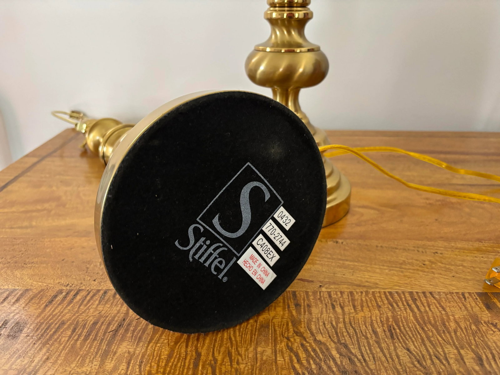 Pair of 1990s Stiffel Brass Regency Style Table Lamps - 10