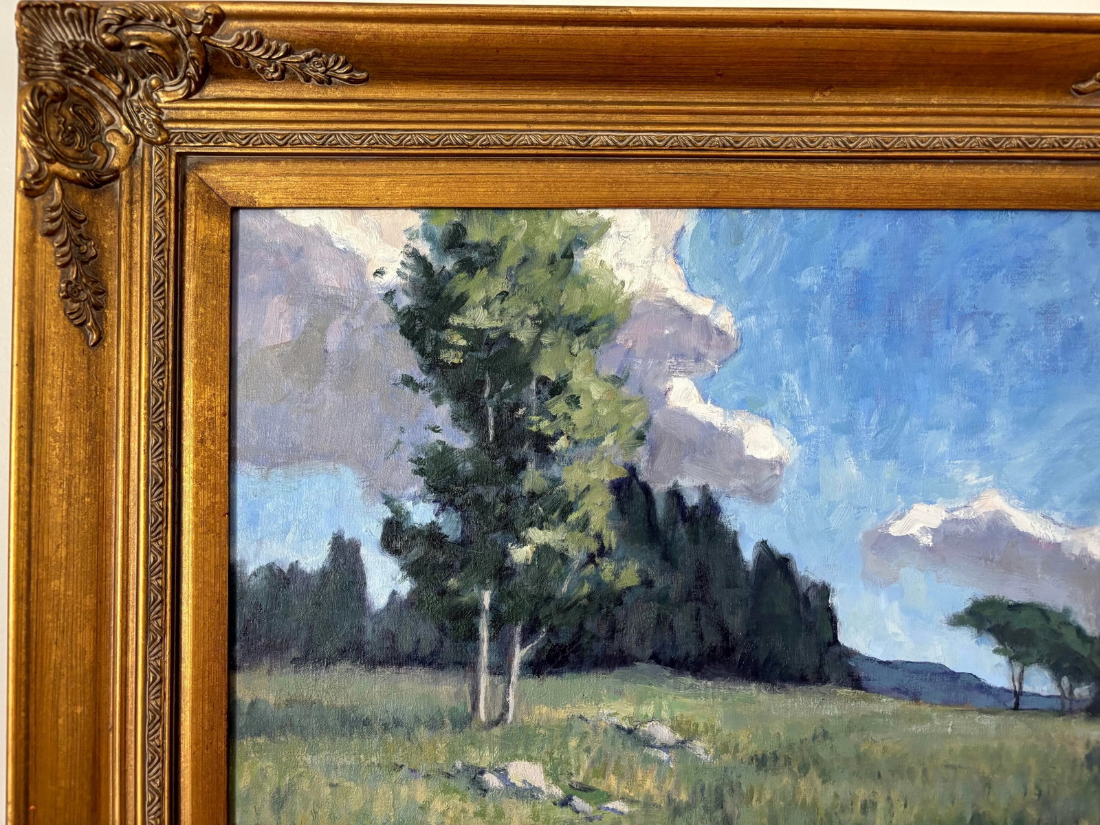 New England Landscape Oil Painting by American Artist Mary Peterson Vargas, Framed - 3