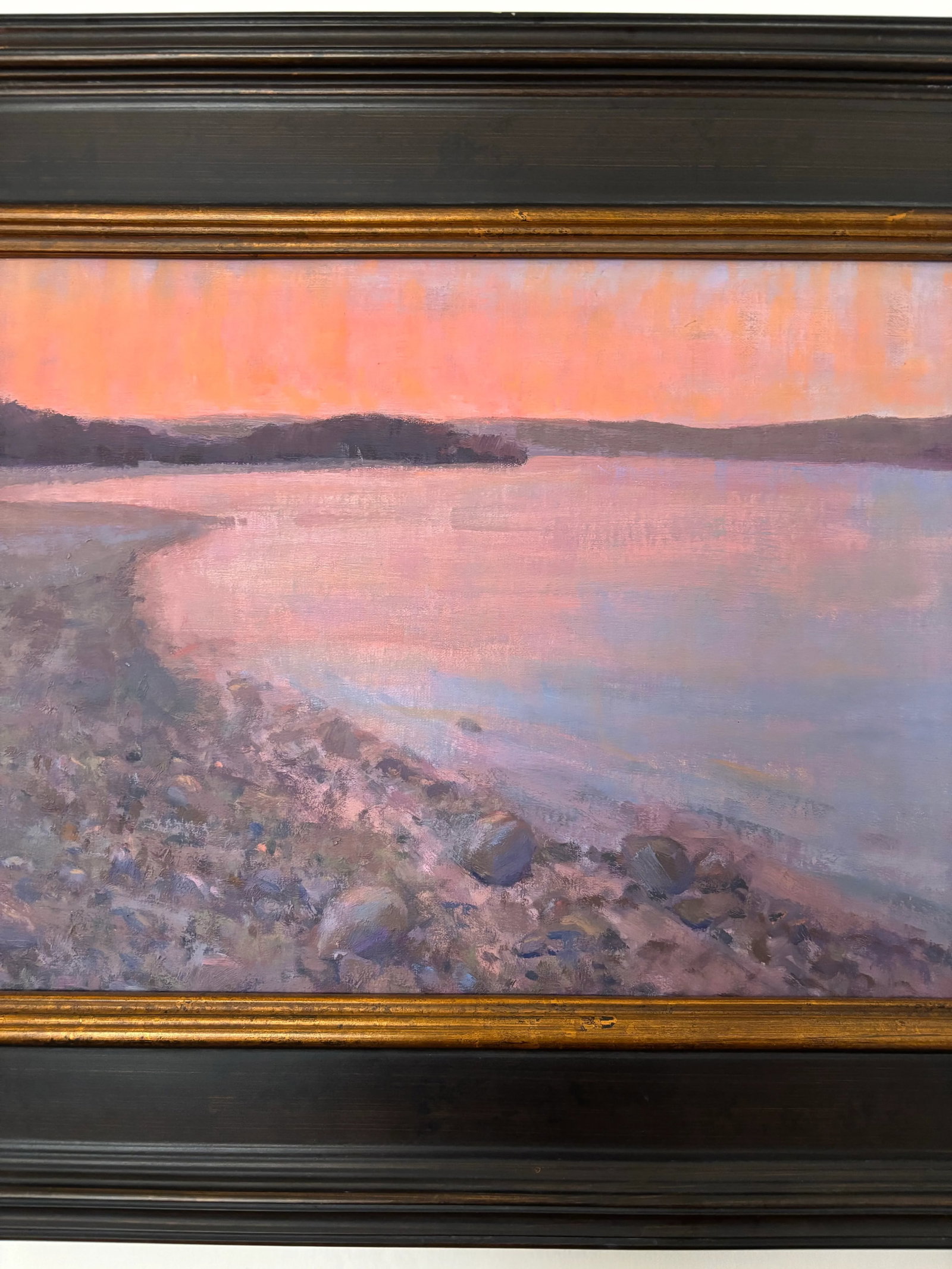 Contemporary Northern Coast Framed Landscape Painting by Vargas, "Sailors' Delight" - 4