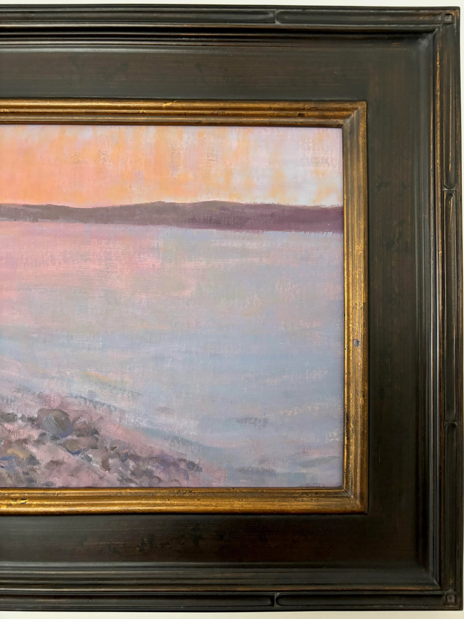 Contemporary Northern Coast Framed Landscape Painting by Vargas, "Sailors' Delight" - 5