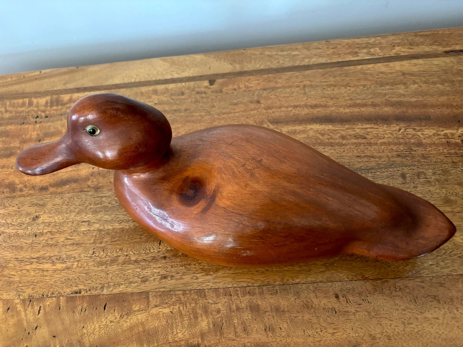 Vintage Hand Carved Duck Decoy - 4