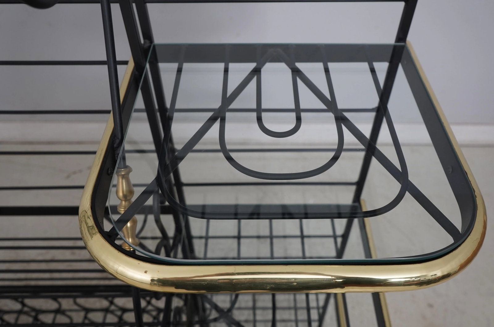 Perfitfils Large French Iron Bakers Wine Rack - 7