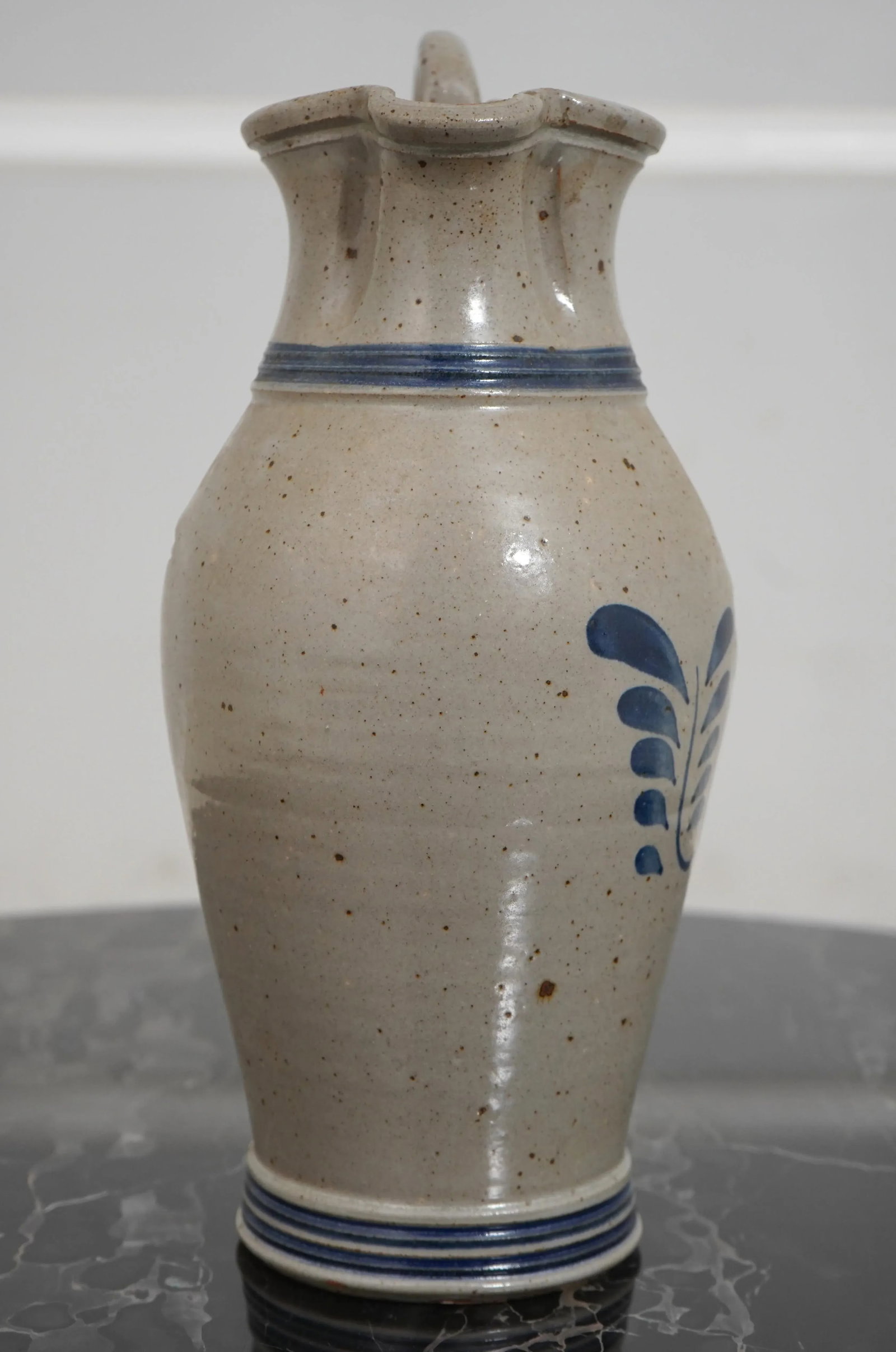 Swank Stoneware Decorated Handled Pitcher - 2