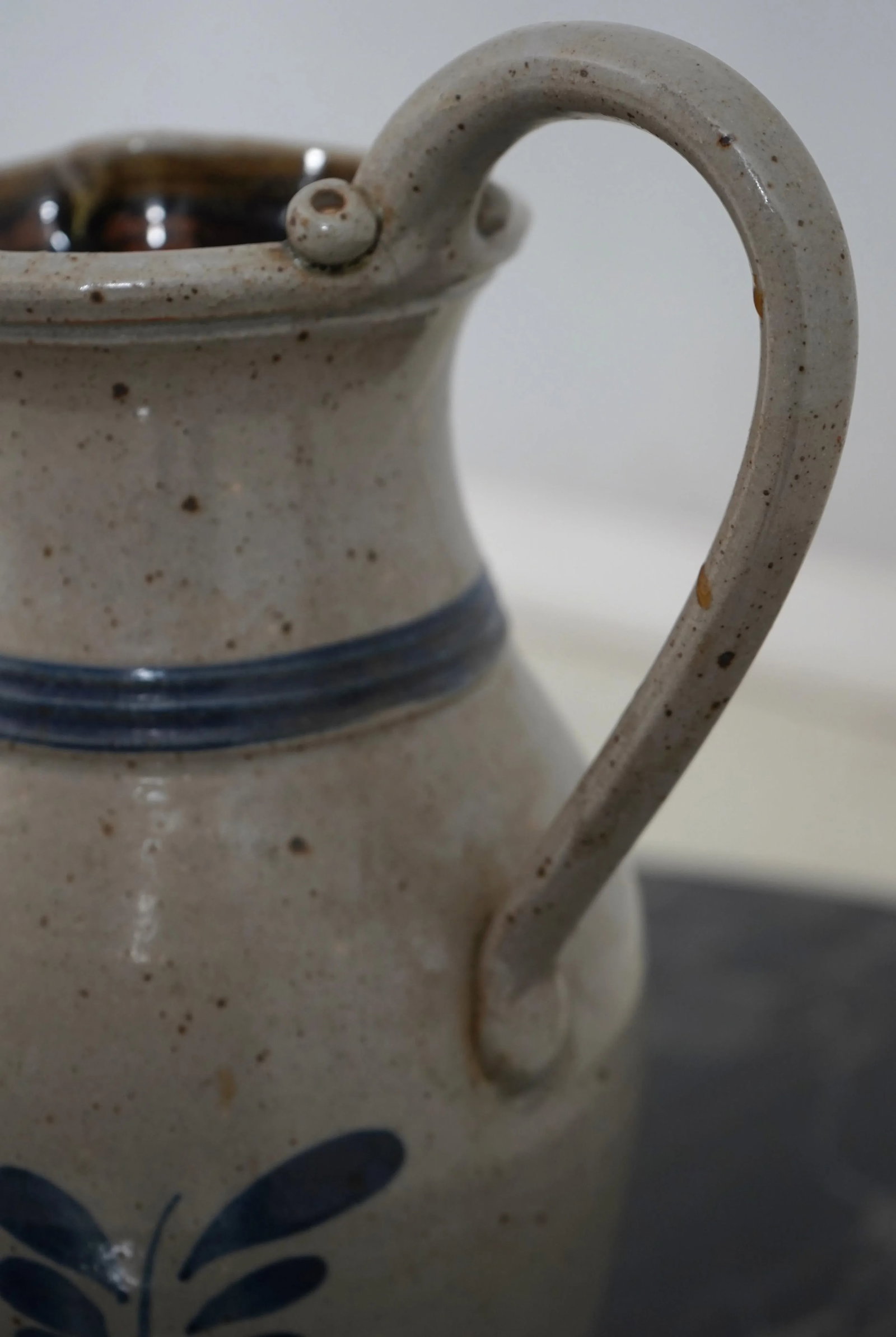 Swank Stoneware Decorated Handled Pitcher - 6