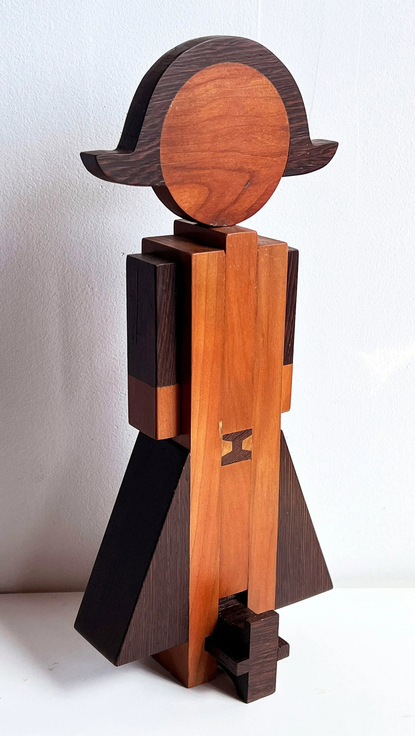 Vintage 1960's Italian Modernist Rosewood & Teak Wood Coat Hook in the Manner of Pamela Weir-Quiton - 2
