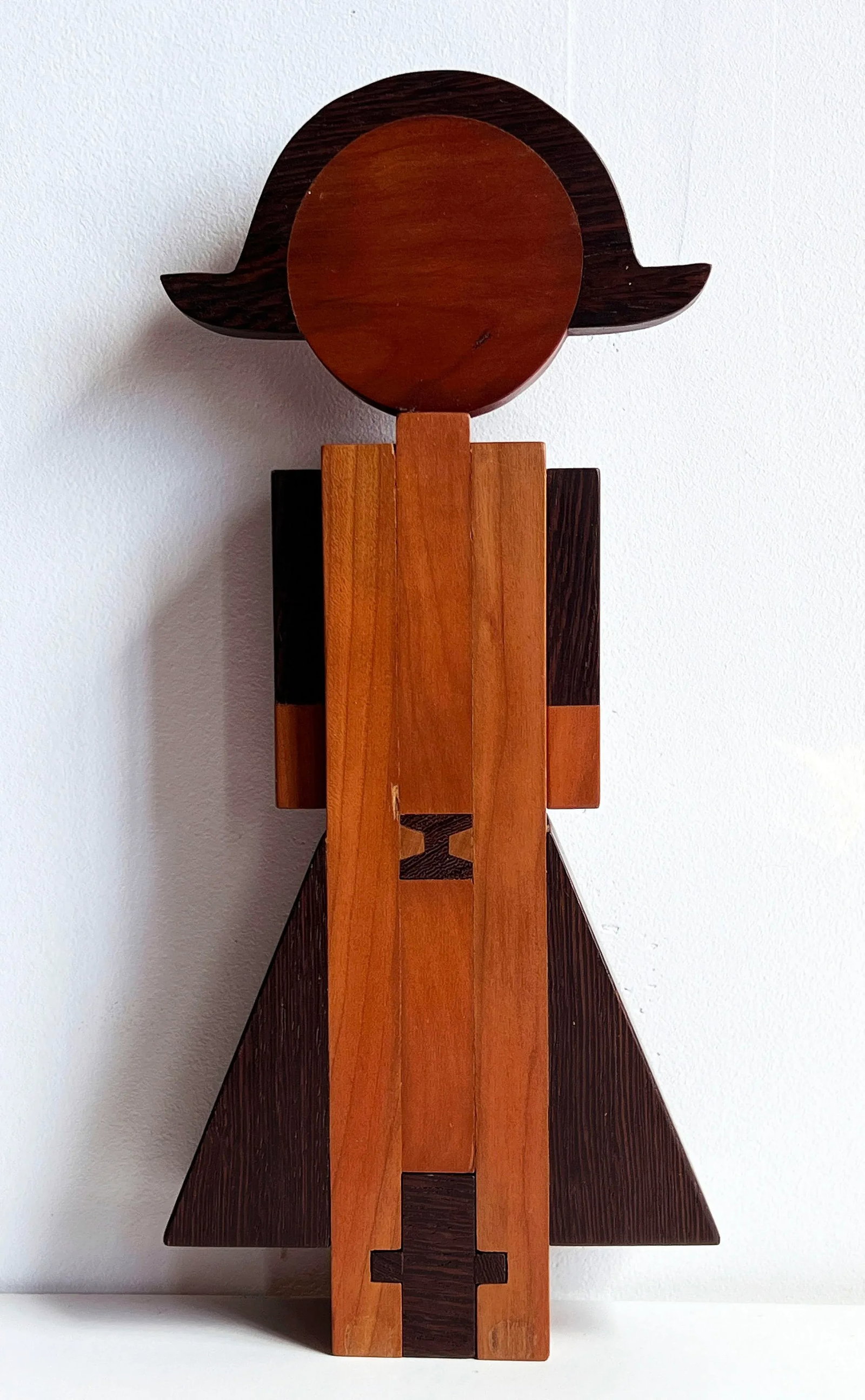 Vintage 1960's Italian Modernist Rosewood & Teak Wood Coat Hook in the Manner of Pamela Weir-Quiton - 3