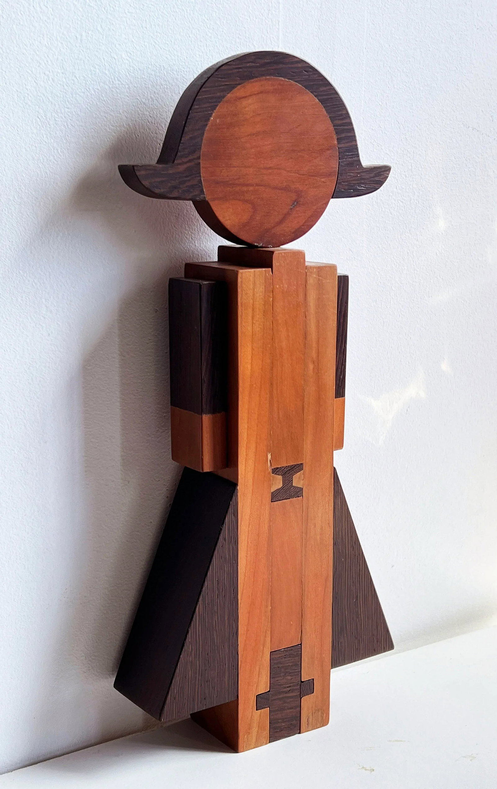 Vintage 1960's Italian Modernist Rosewood & Teak Wood Coat Hook in the Manner of Pamela Weir-Quiton - 5