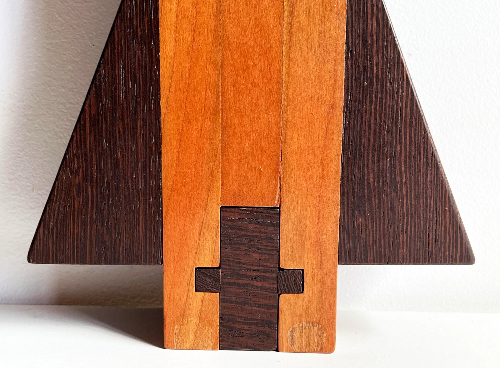 Vintage 1960's Italian Modernist Rosewood & Teak Wood Coat Hook in the Manner of Pamela Weir-Quiton - 6