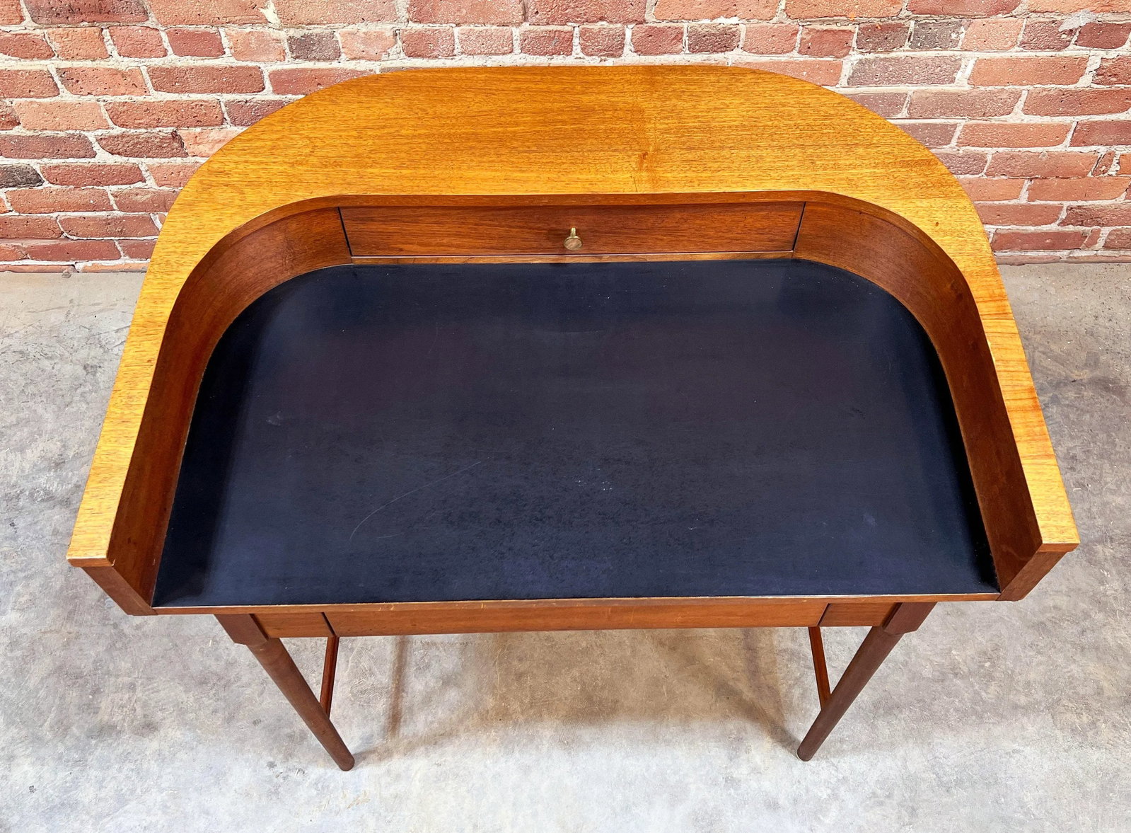 Mid Century Modern Walnut Writing Desk by Lawrence Peabody for Richardson Nemschoff - 4
