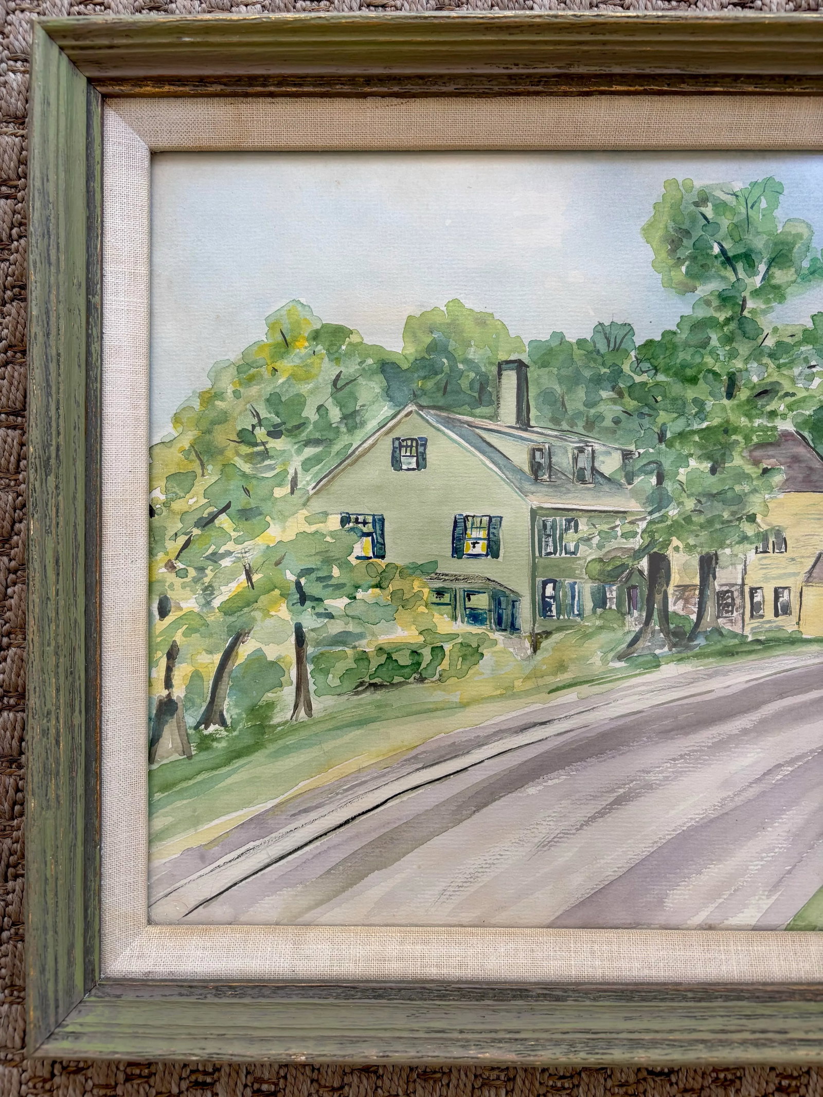 Post-Impressionist Watercolor Painting by L. E. Robertson, Framed - 4