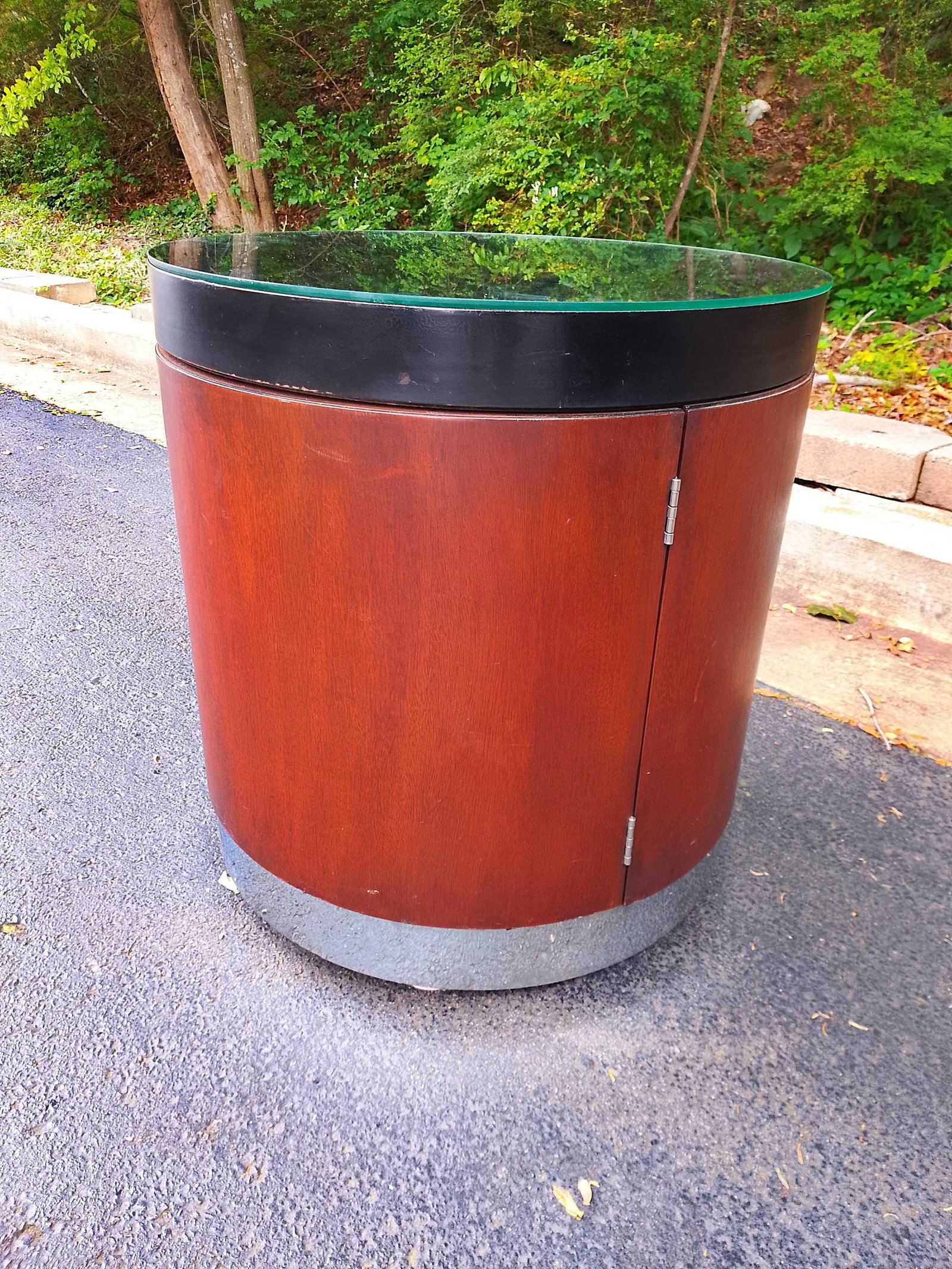 Original Ralph Lauren Mahogany Nightstand Side Table Cabinet - 4