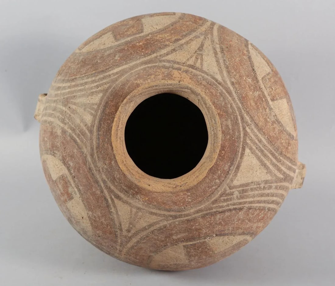 Chinese Painted Ovoid Pottery Jar, Machang Period #6 - 6