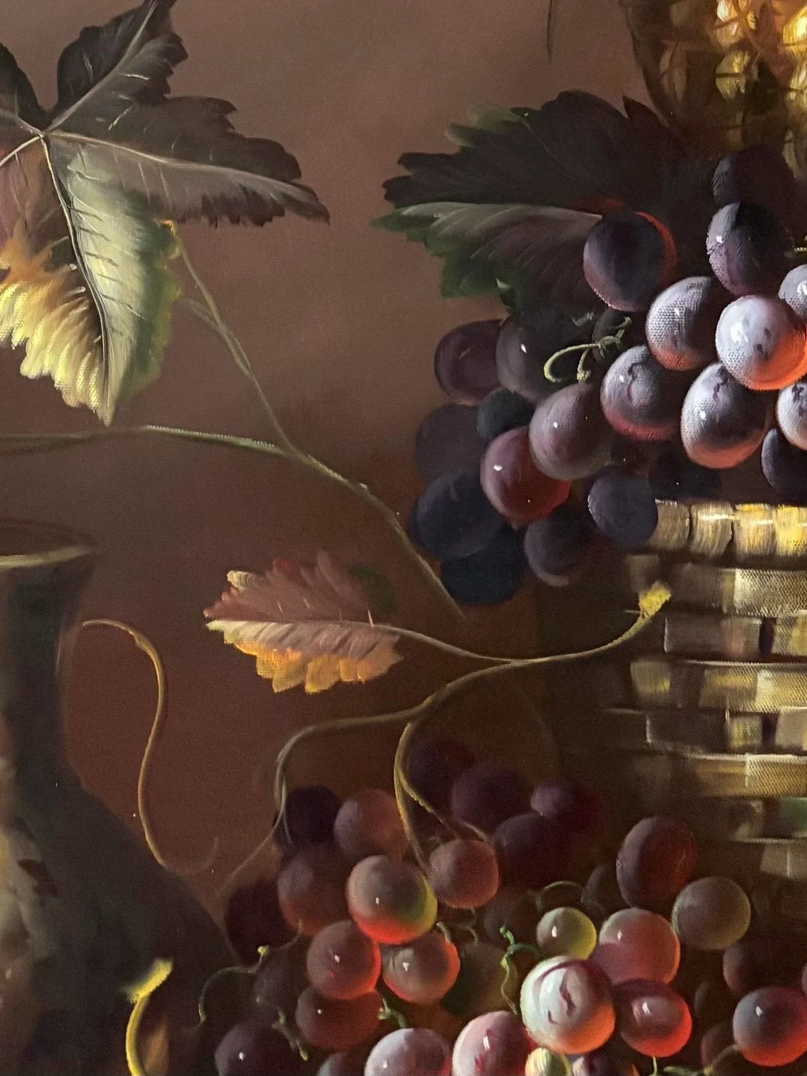 Very Large Fruit Still Life Oil Painting by M. Aaron, Late 20th Century - 6