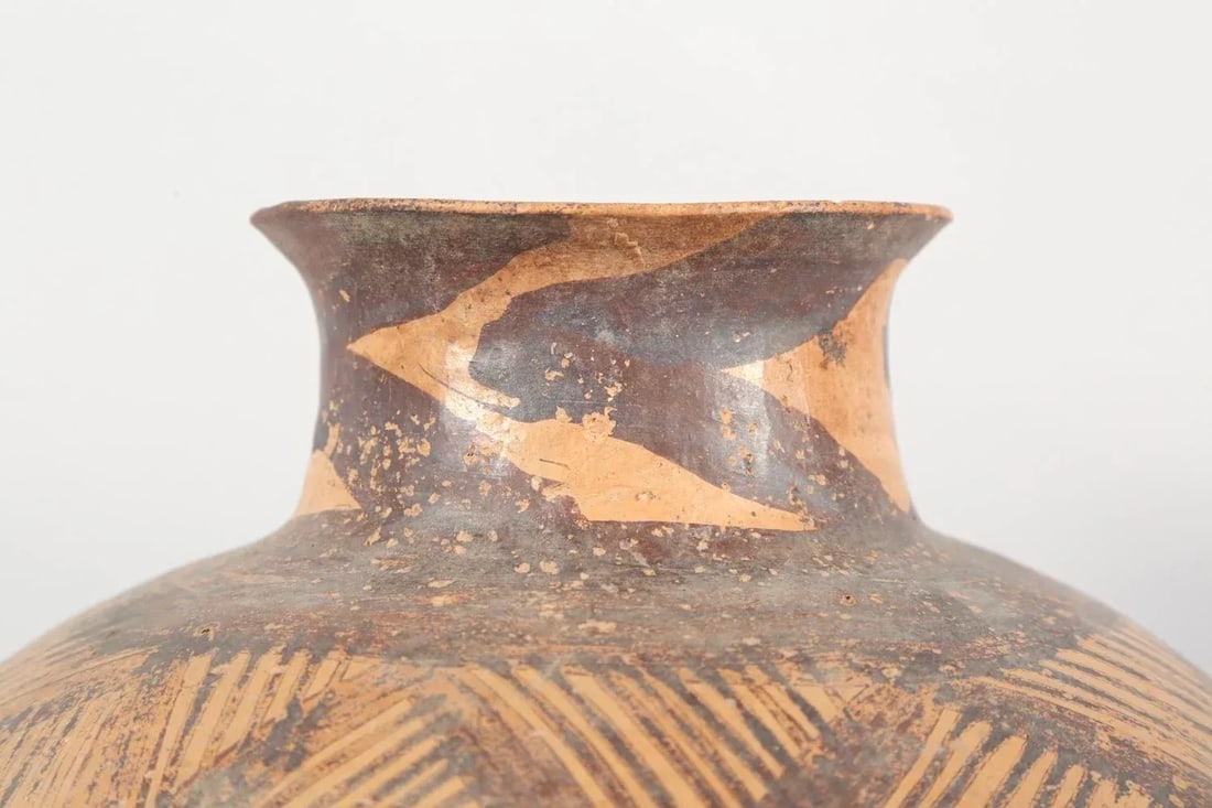 Chinese Neolithic Painted Ovoid Pottery Jar, Machang Period #10 - 5