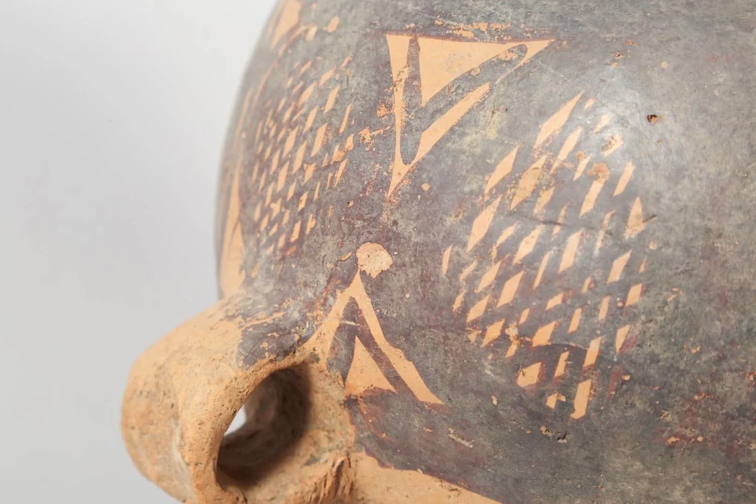 Chinese Neolithic Painted Ovoid Pottery Jar, Machang Period #10 - 7