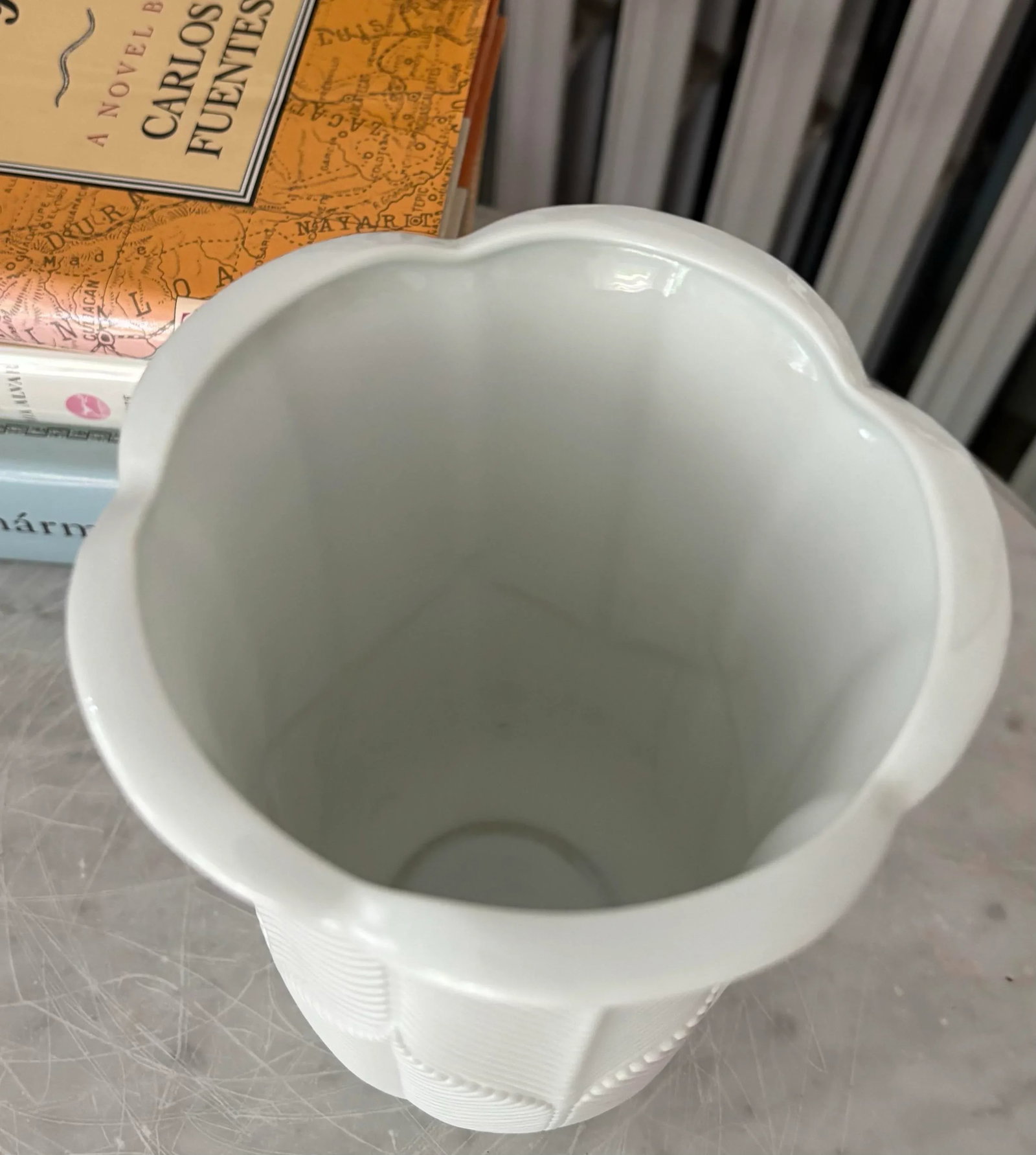 Original Kaiser White Bisque Ceramic Vase Made in West-Germany, 1960s - 5