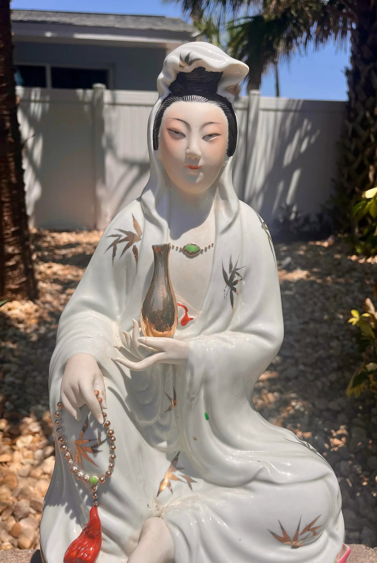 Mid 20th Century Chinese Porcelain Statue in Repose - 2