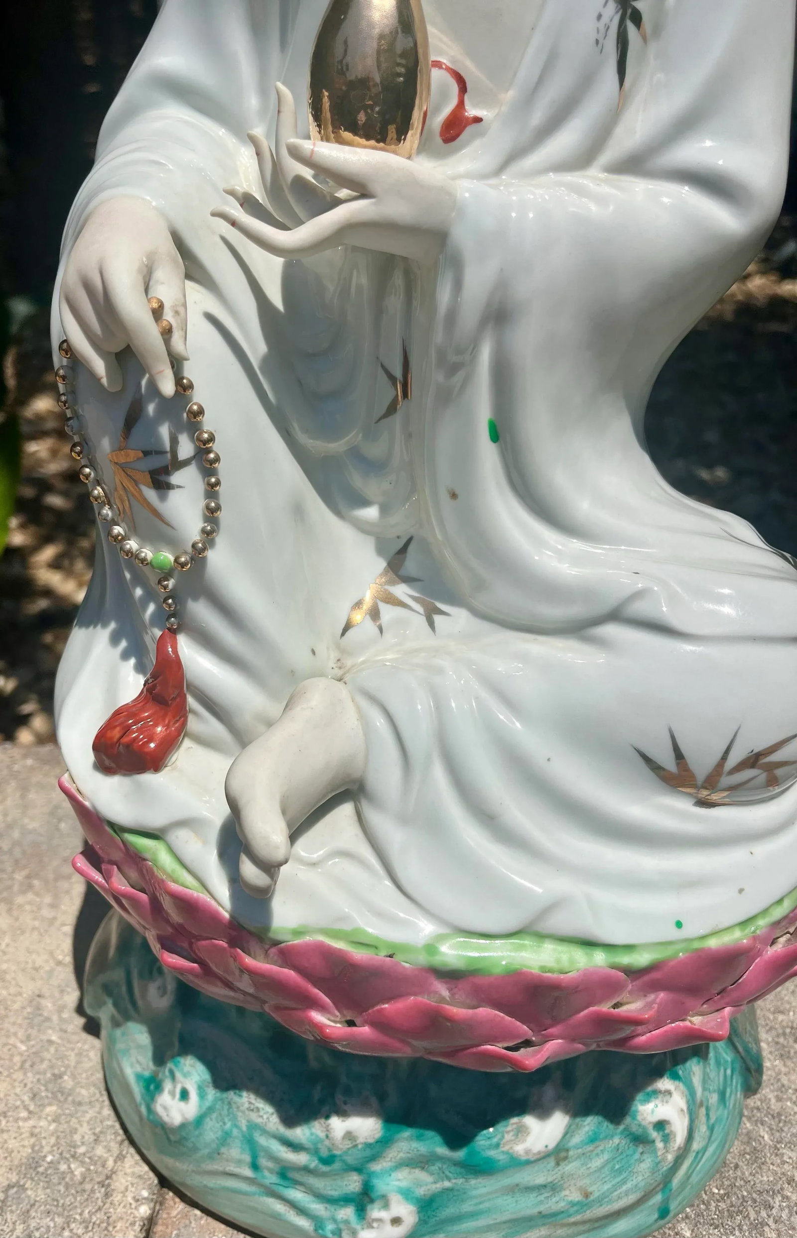 Mid 20th Century Chinese Porcelain Statue in Repose - 3