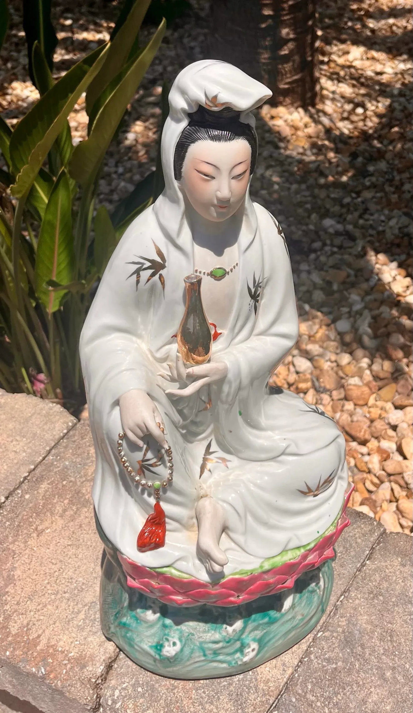 Mid 20th Century Chinese Porcelain Statue in Repose - 5