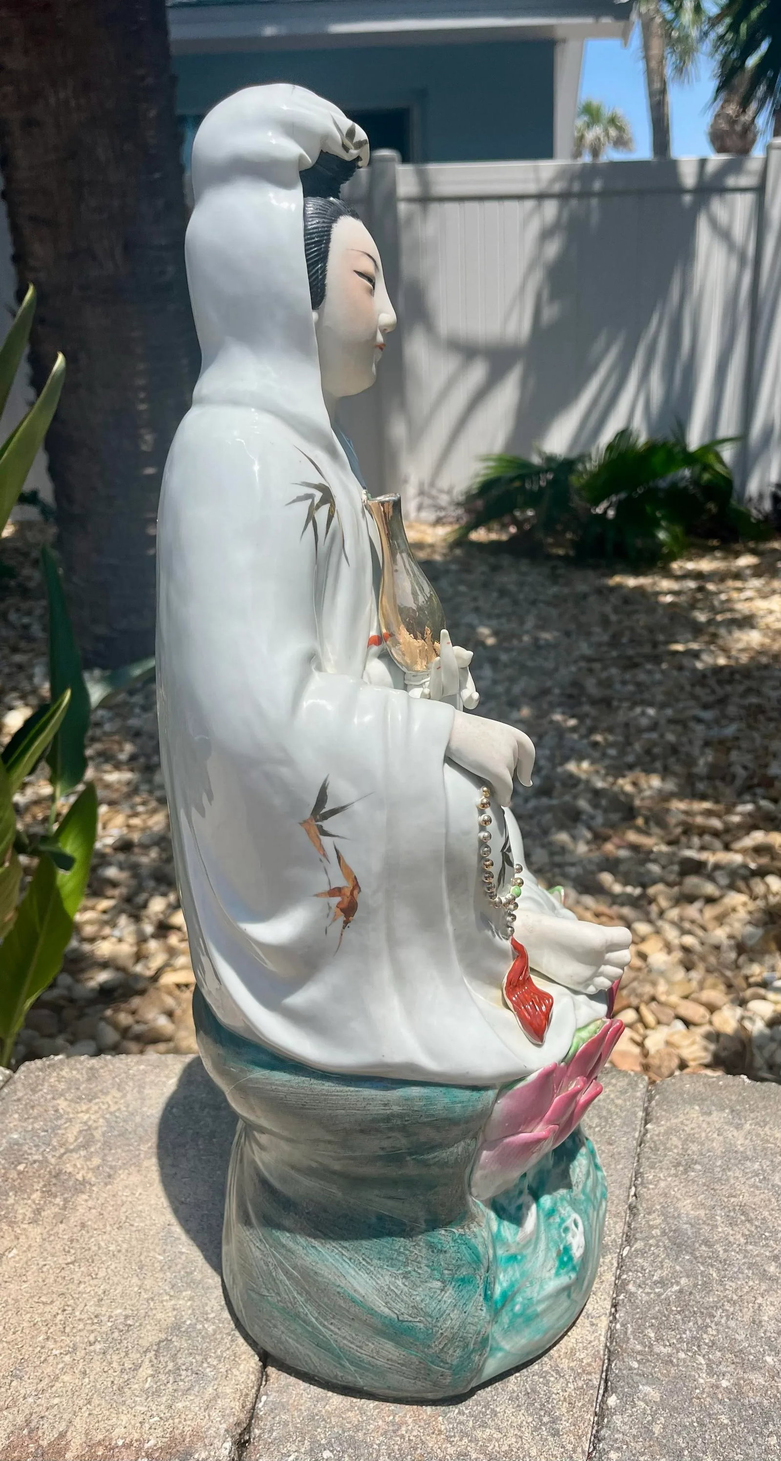 Mid 20th Century Chinese Porcelain Statue in Repose - 7