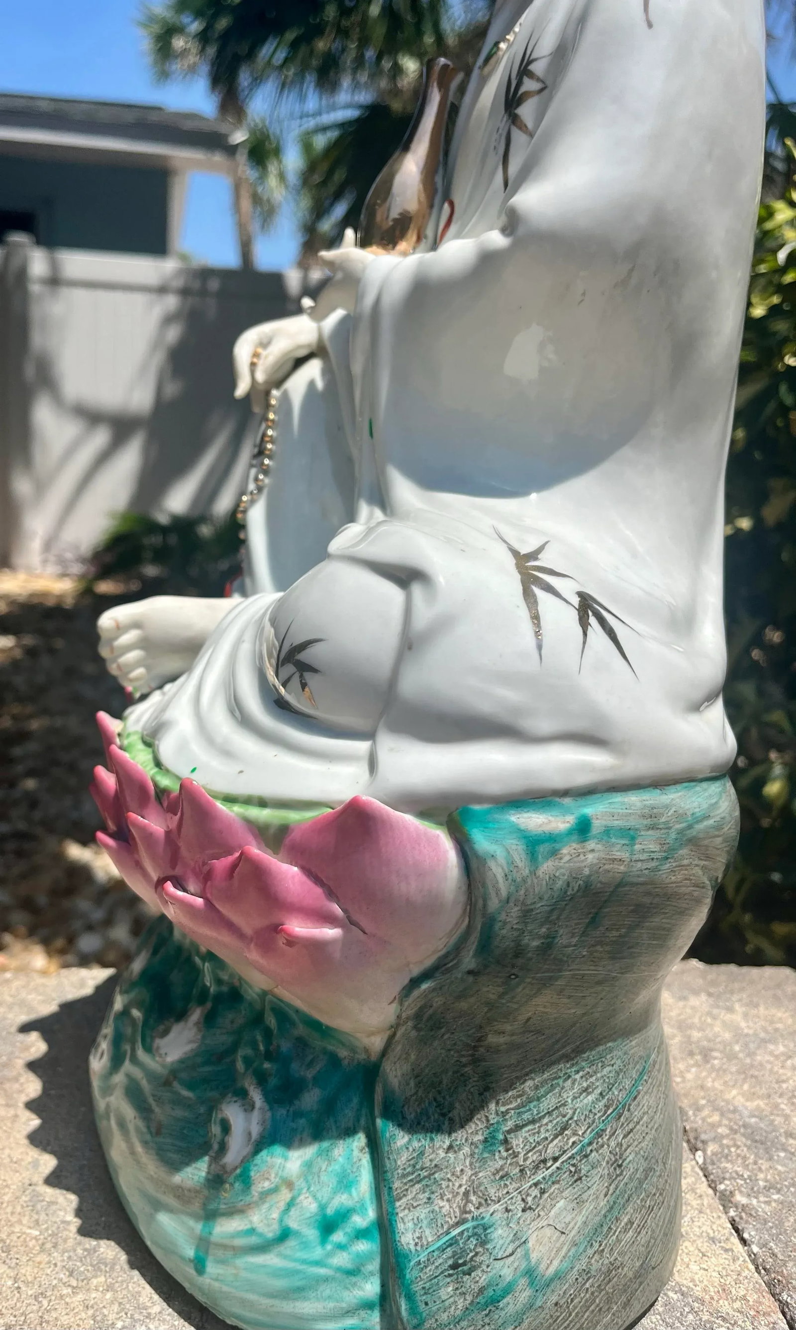 Mid 20th Century Chinese Porcelain Statue in Repose - 9