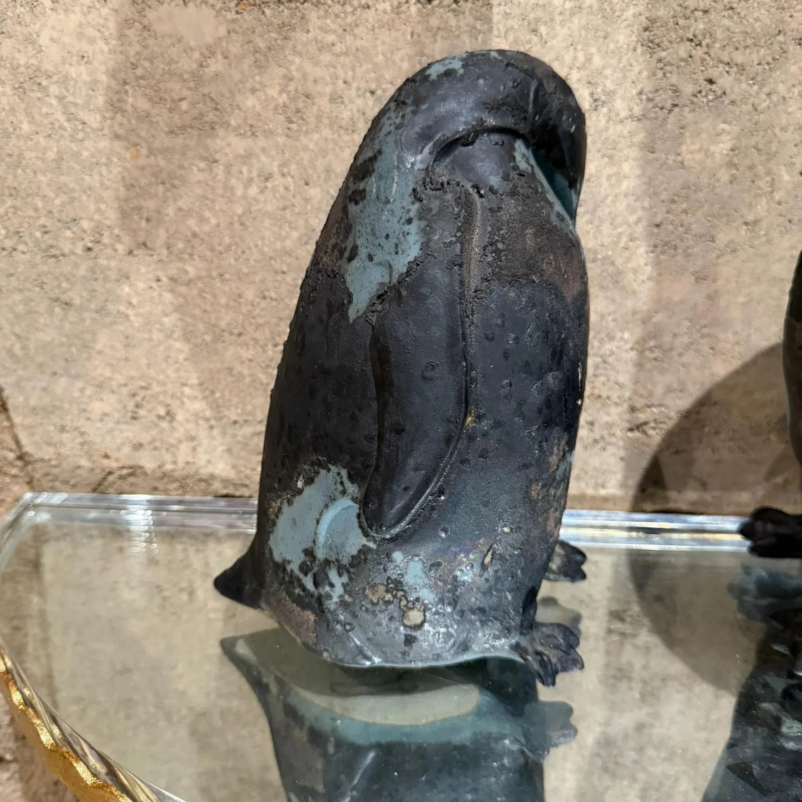 Tony Evans Studio Pottery Penguins Figurines Sculpture Brutalist Modern - 4