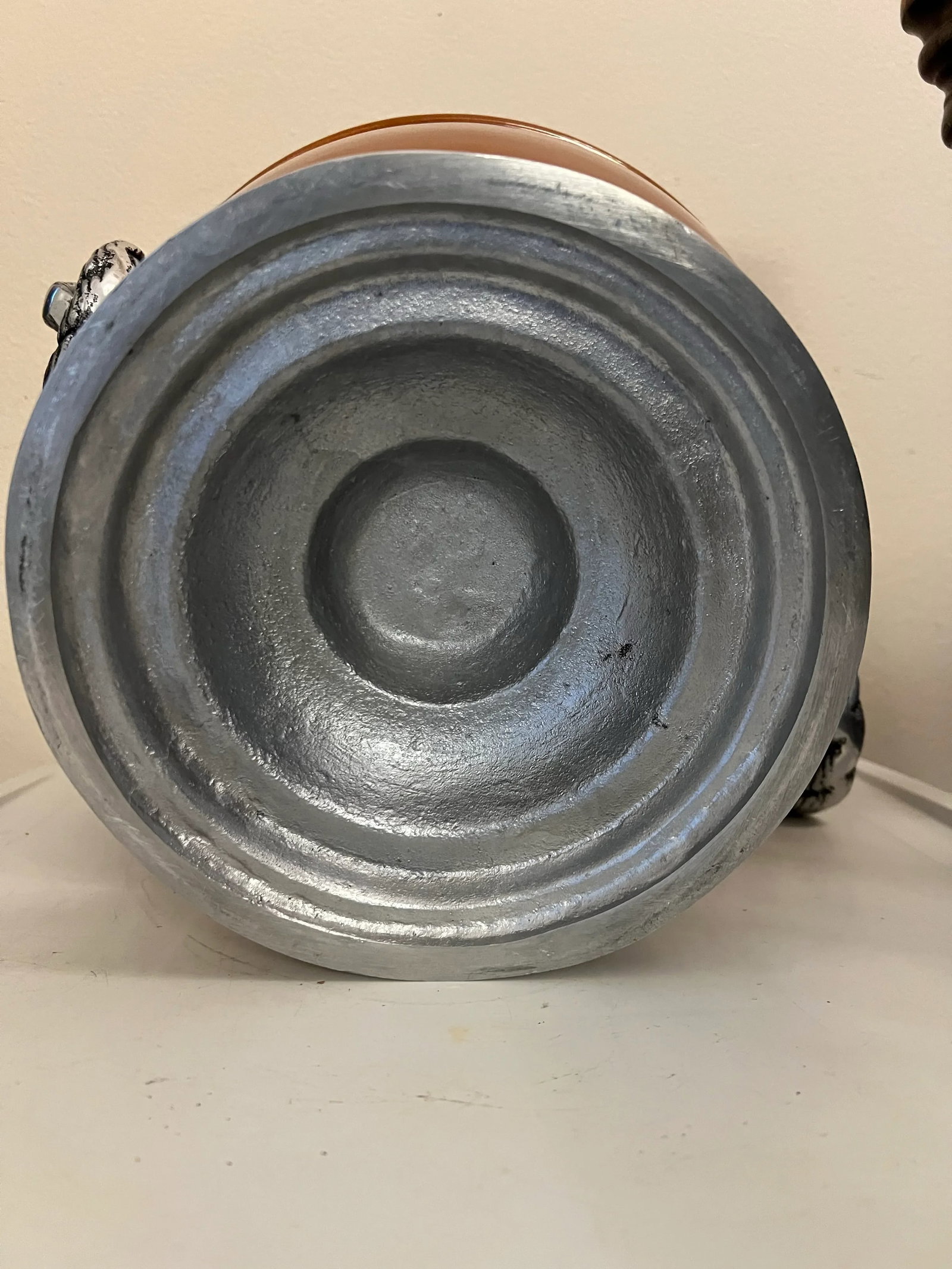 Ceramic Salad Serving Bowl Set With Silver Accents - 3 Pieces - 10
