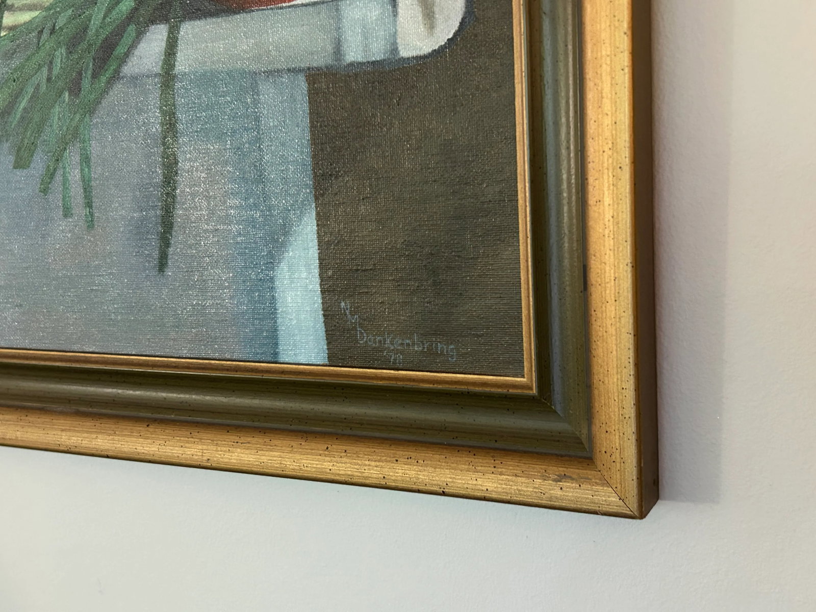 Vintage 1978 Still Life Oil Painting by n.m. DanKenbring - 5