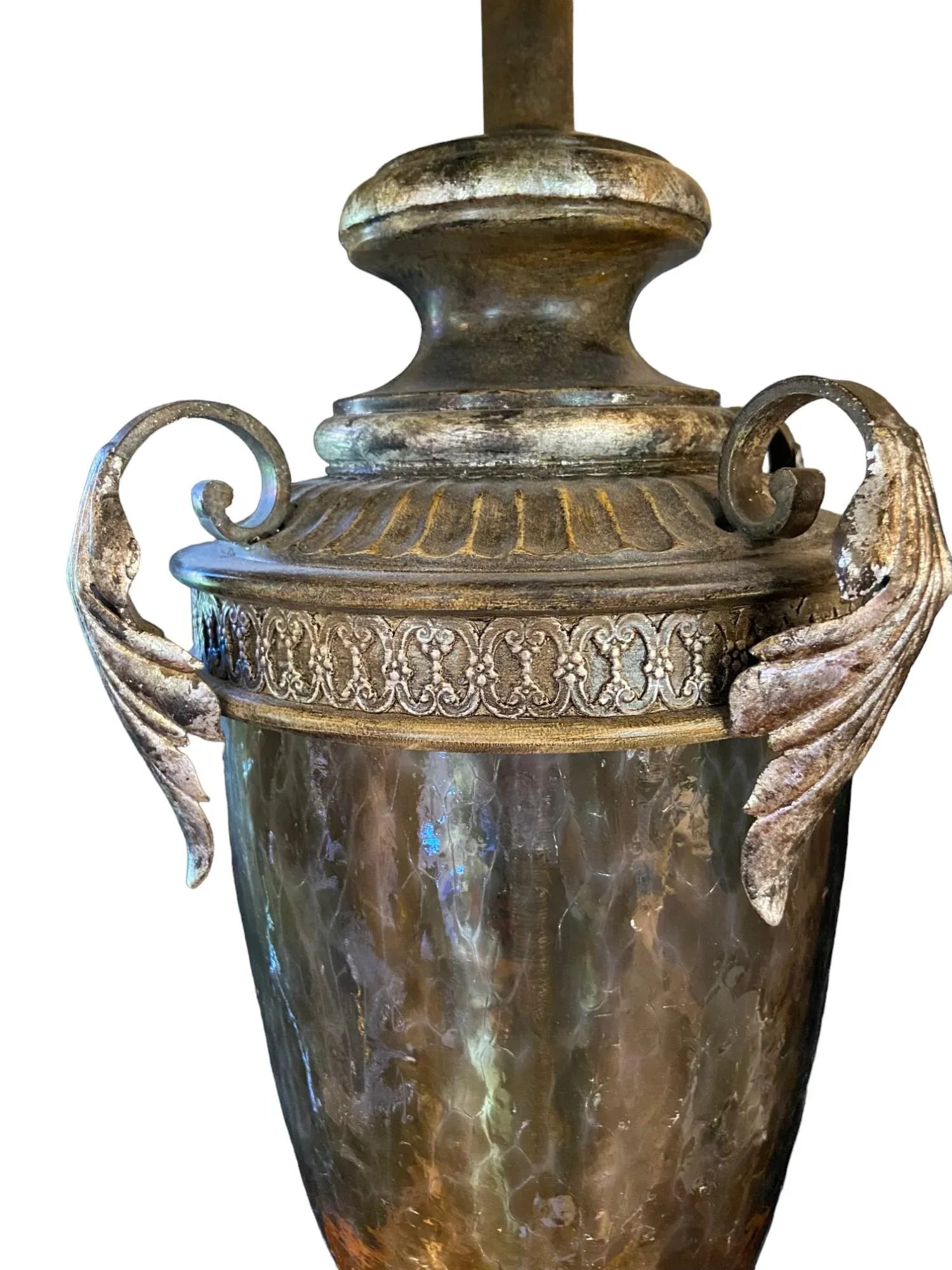 Fine Art Lamps Neoclassical Metal Urn Lamp With Prism Shade - 2