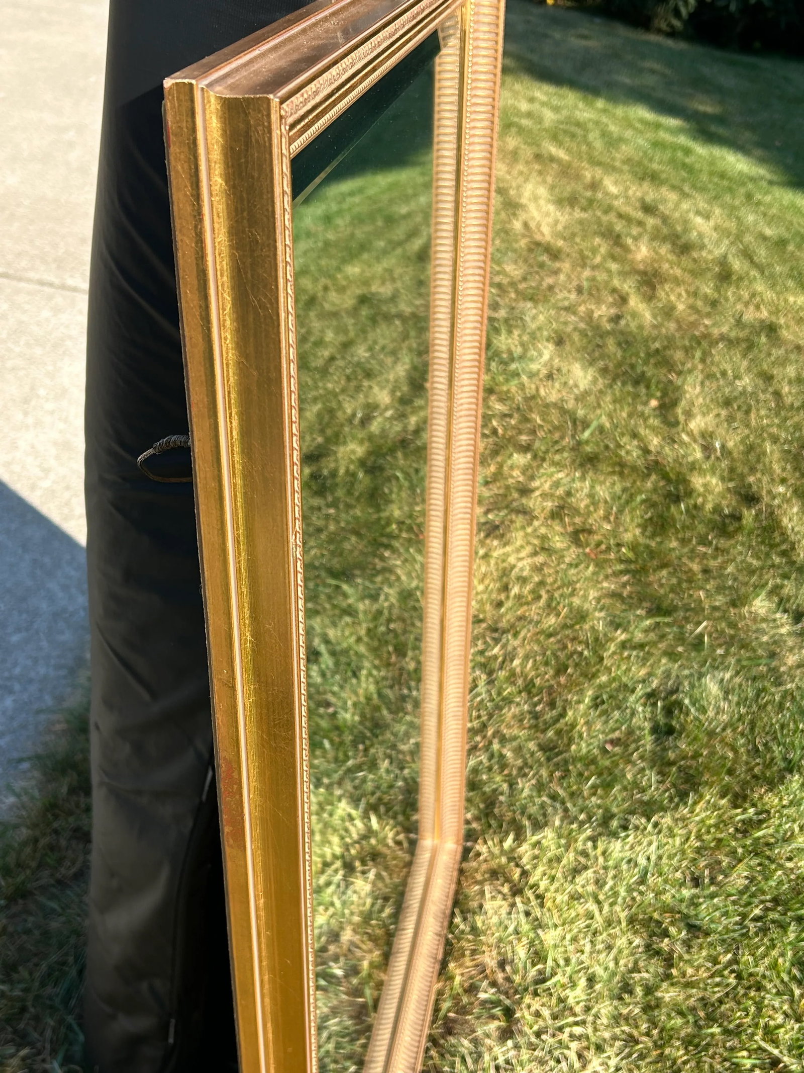 Mid-Century Vintage LaBarge Beveled Glass Wall Mirror With Gilt Gold Frame - 10