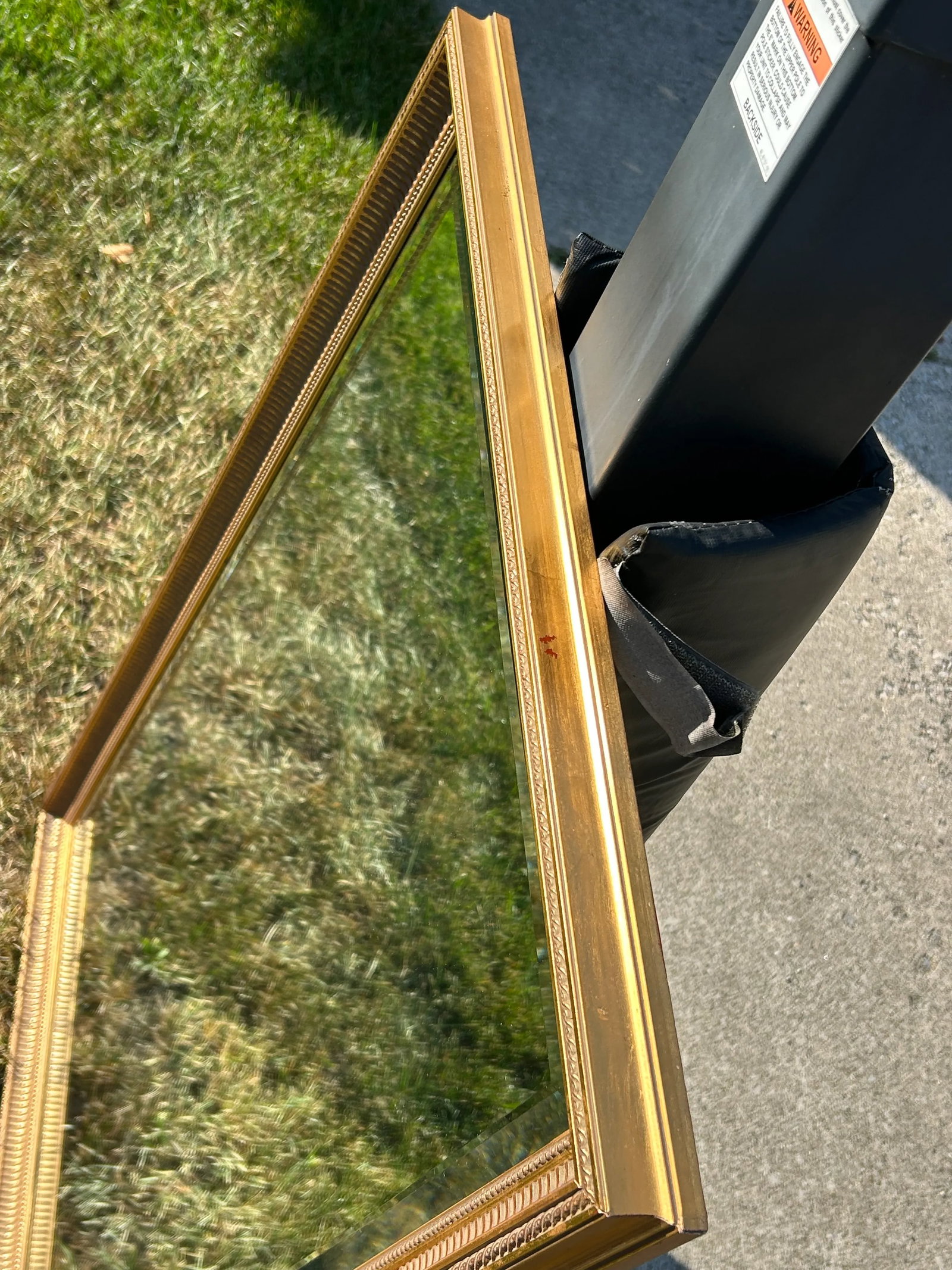Mid-Century Vintage LaBarge Beveled Glass Wall Mirror With Gilt Gold Frame - 12