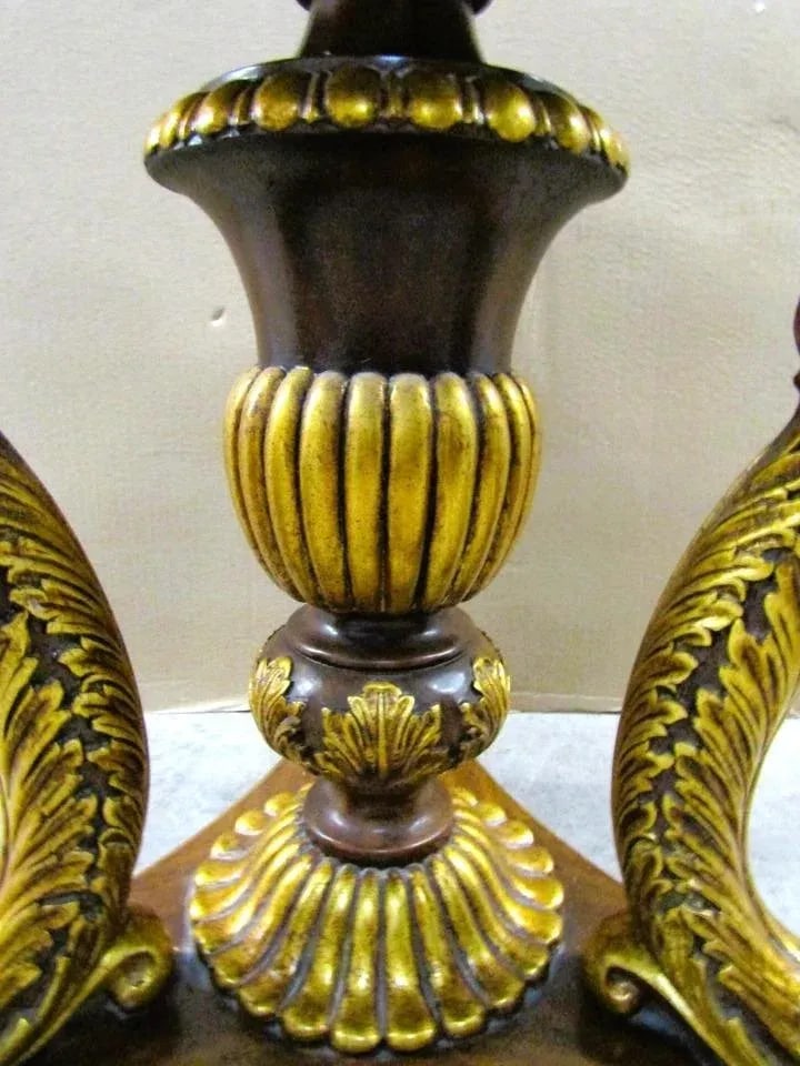 Maitland-Smith Egyptian Revival Dining Table With Winged Creatures Claw Feet 1980s - 14
