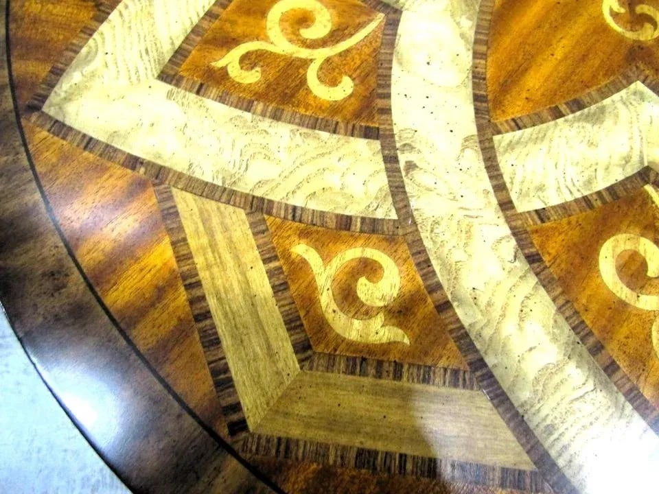 Maitland-Smith Egyptian Revival Dining Table With Winged Creatures Claw Feet 1980s - 7