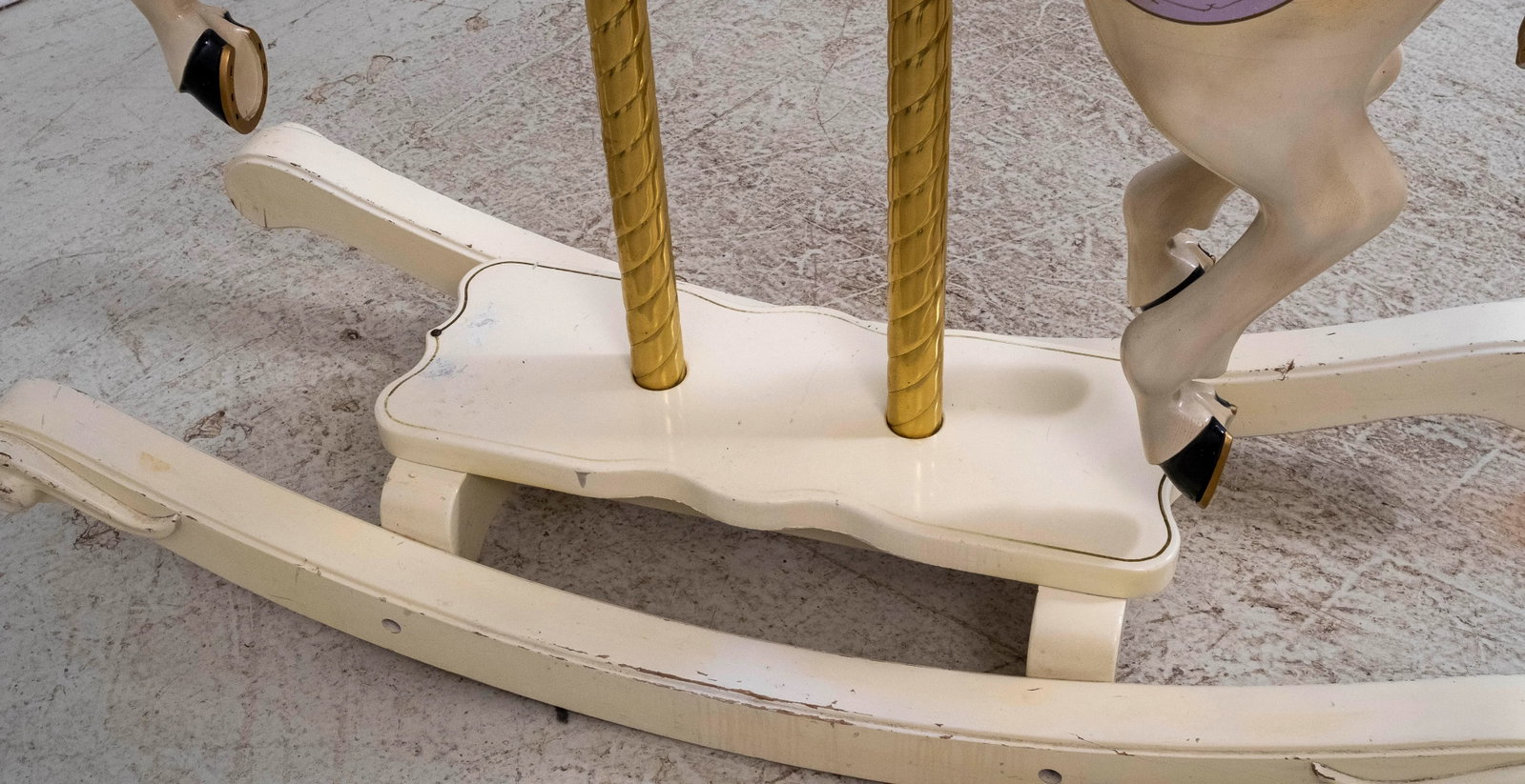S&s Woodcarvers Diana Ross Model Carousel Wooden Rocking Horse - 16
