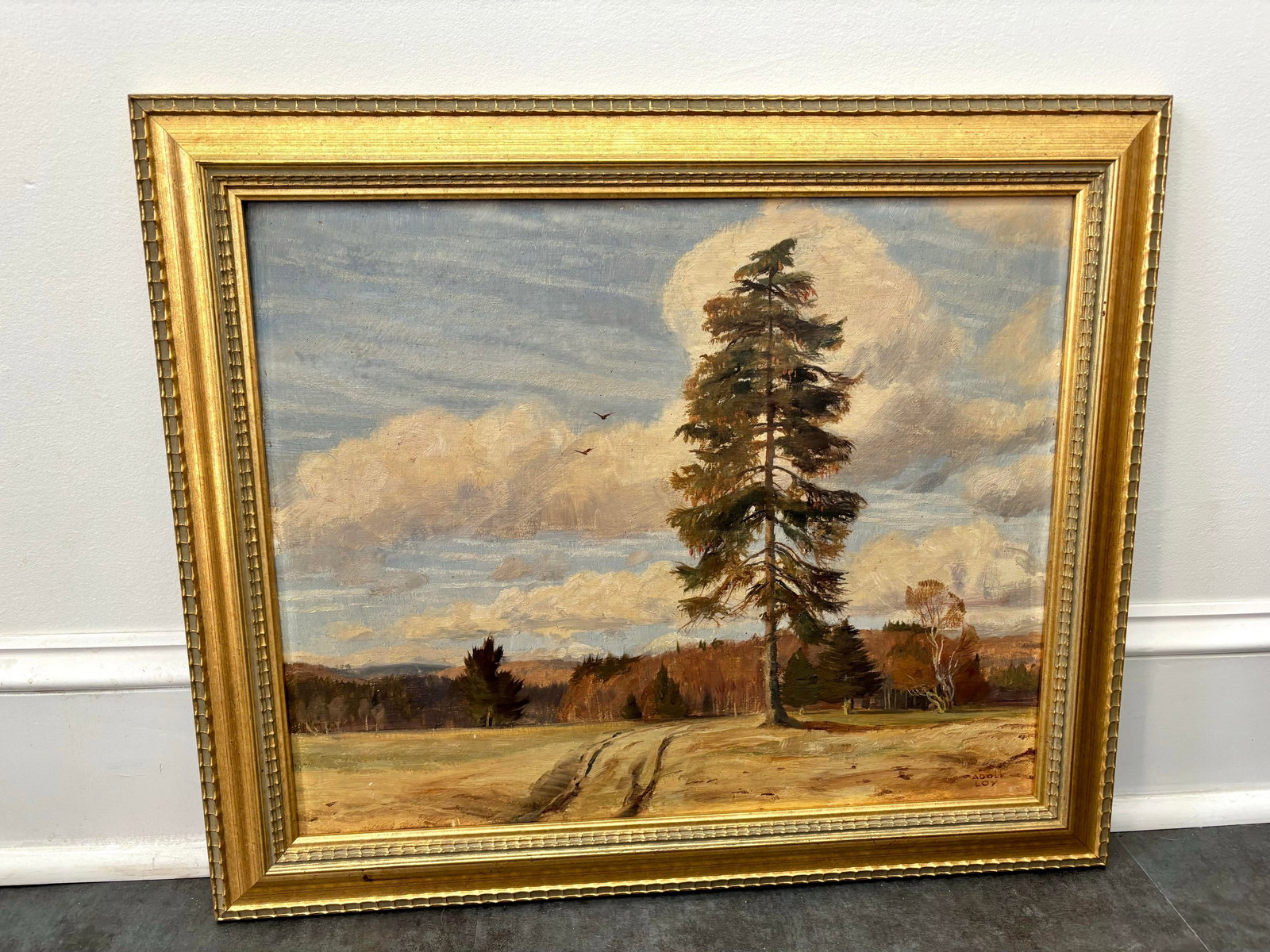 Midcentury European Landscape Painting by Adolf Loy Gemälde - 2
