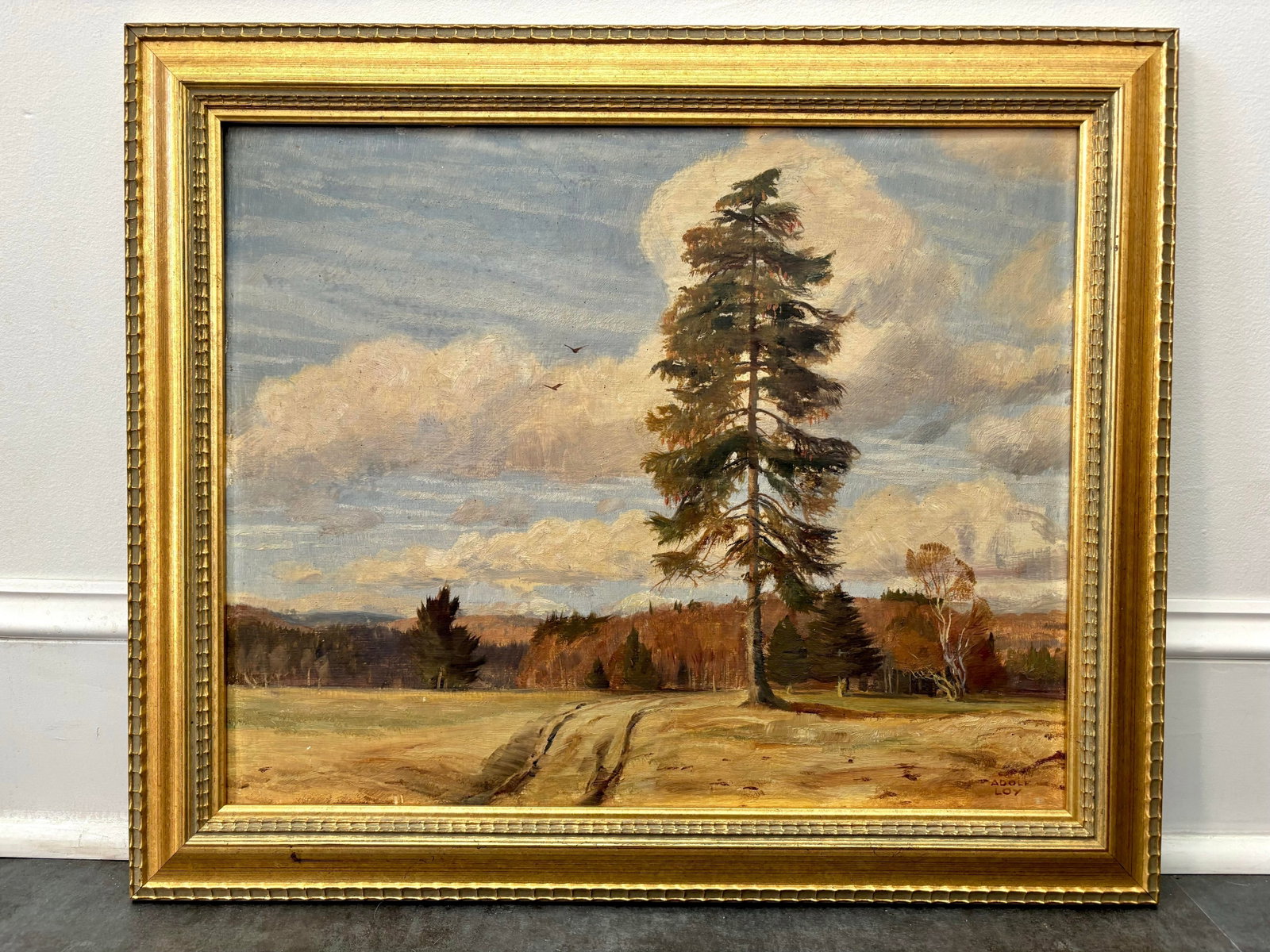 Midcentury European Landscape Painting by Adolf Loy Gemälde - 9