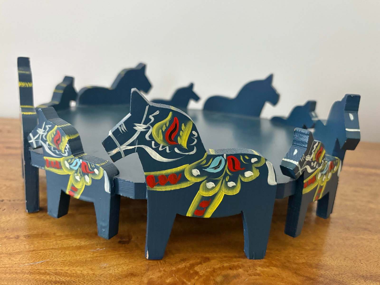Midcentury Nils Olsson Dala Horse Tray Stand - 2