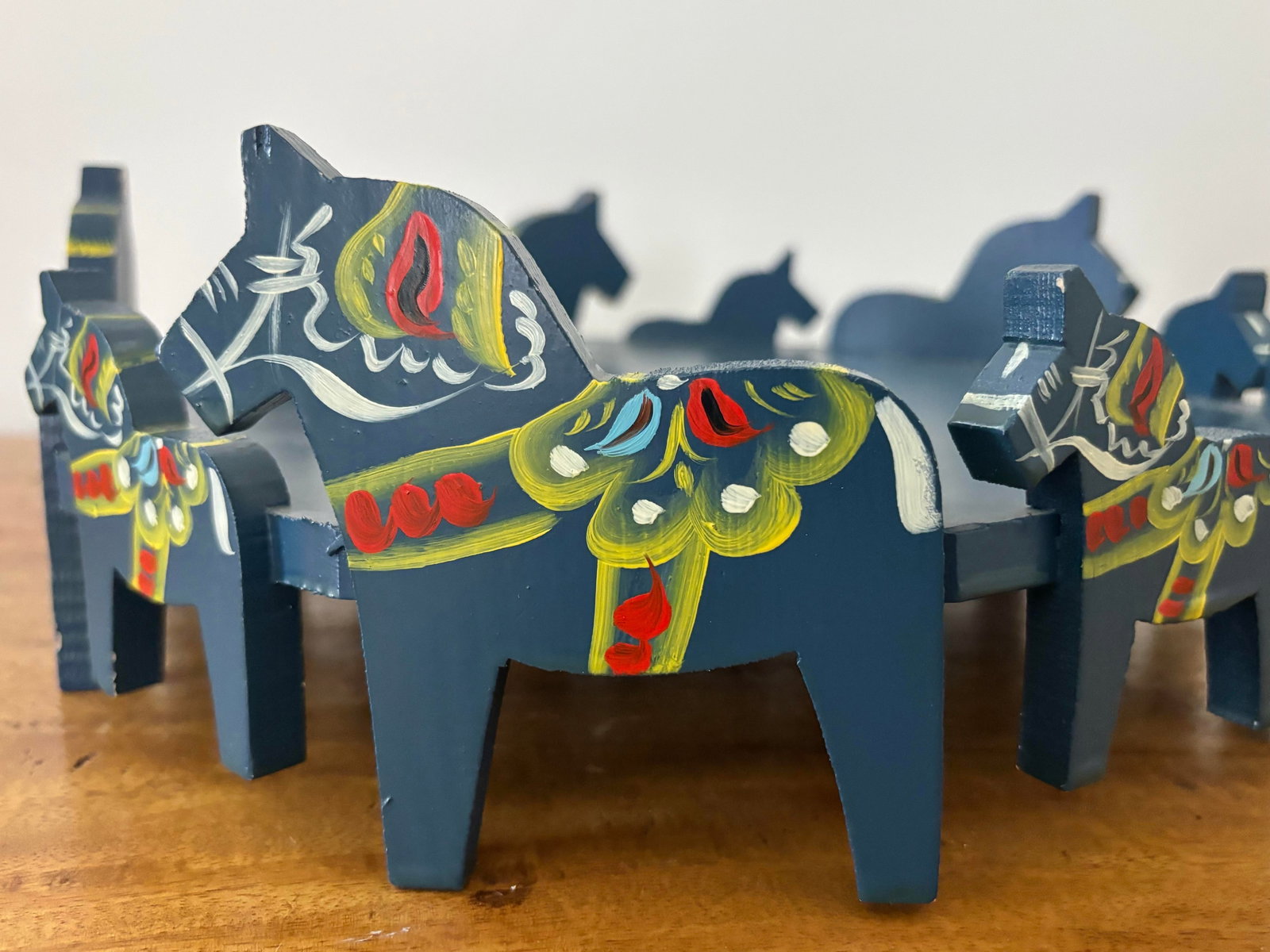 Midcentury Nils Olsson Dala Horse Tray Stand - 5