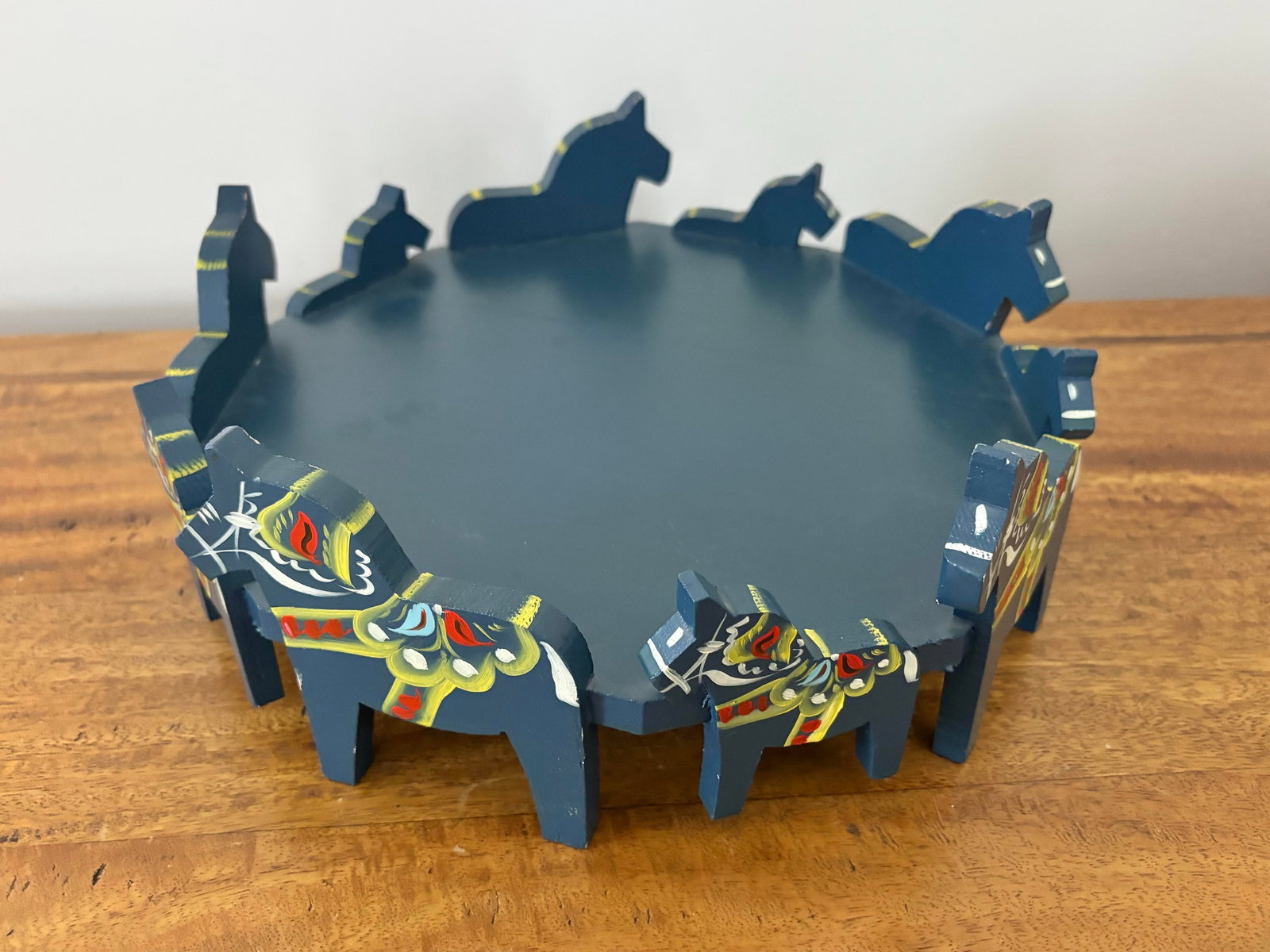 Midcentury Nils Olsson Dala Horse Tray Stand - 8