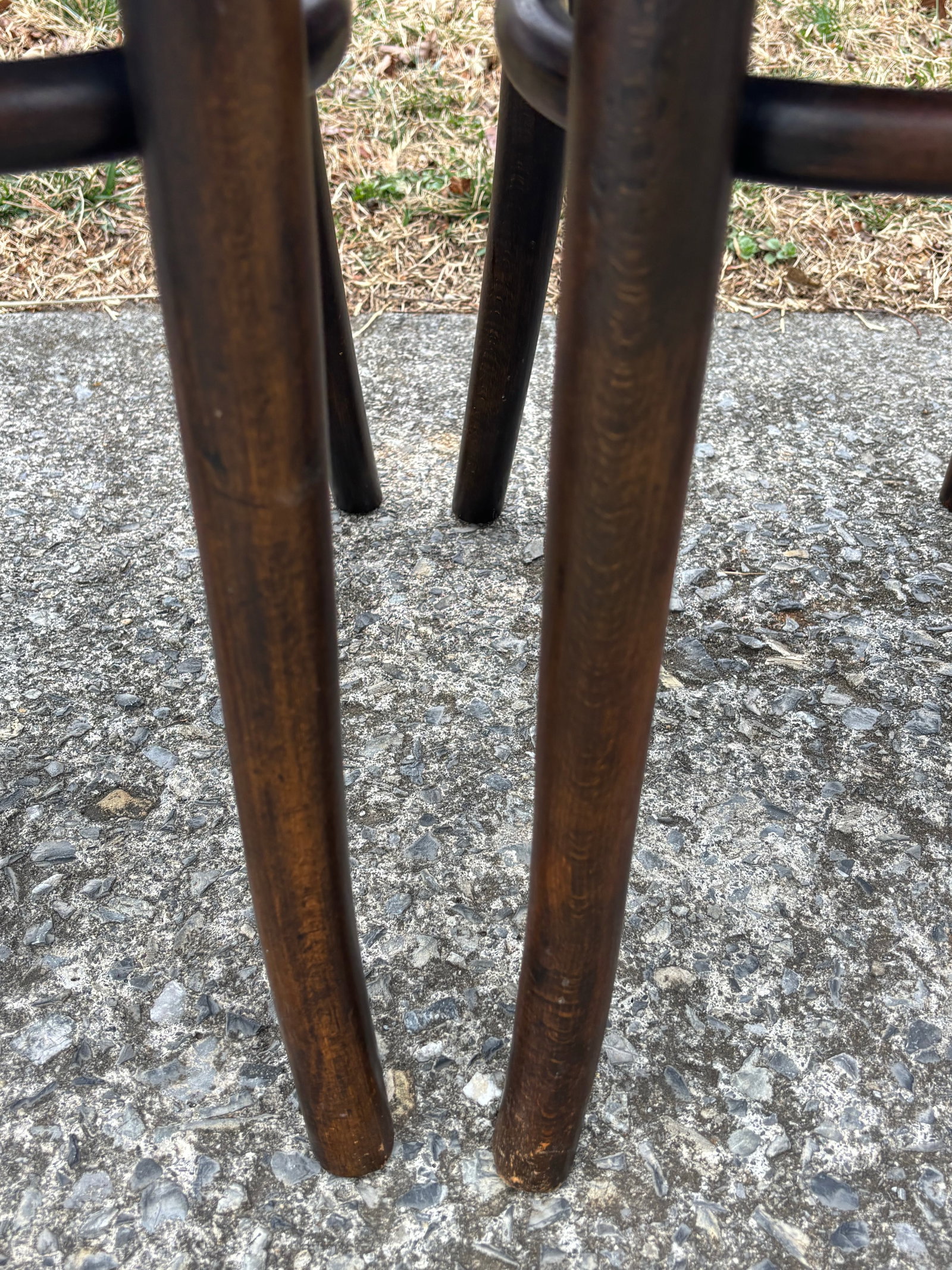 1920s Model 255 Thonet Bentwood Chairs "Crocodile" Pattern, Set of 4 - 4