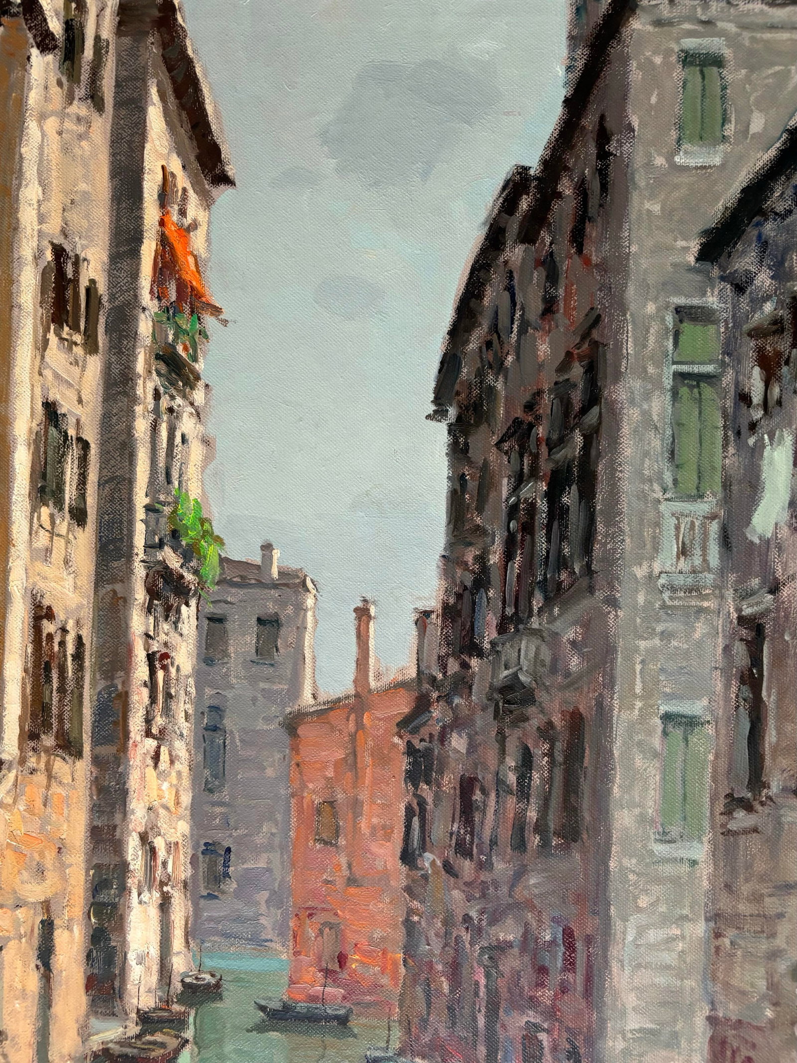 1950s Italian Oil Painting by Guiseppe Marino (1916-1975), Framed - 7