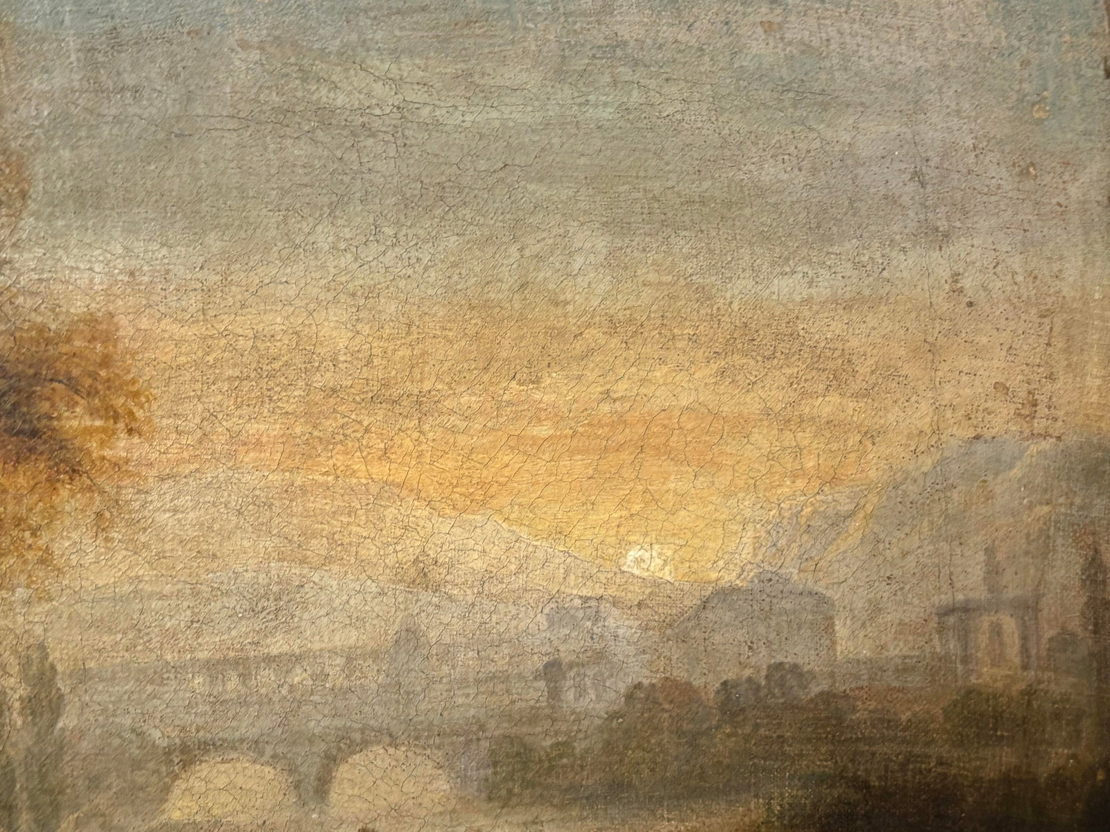 Small 17th or 18th Century Idyllic Landscape, After Claude Lorrain - 7