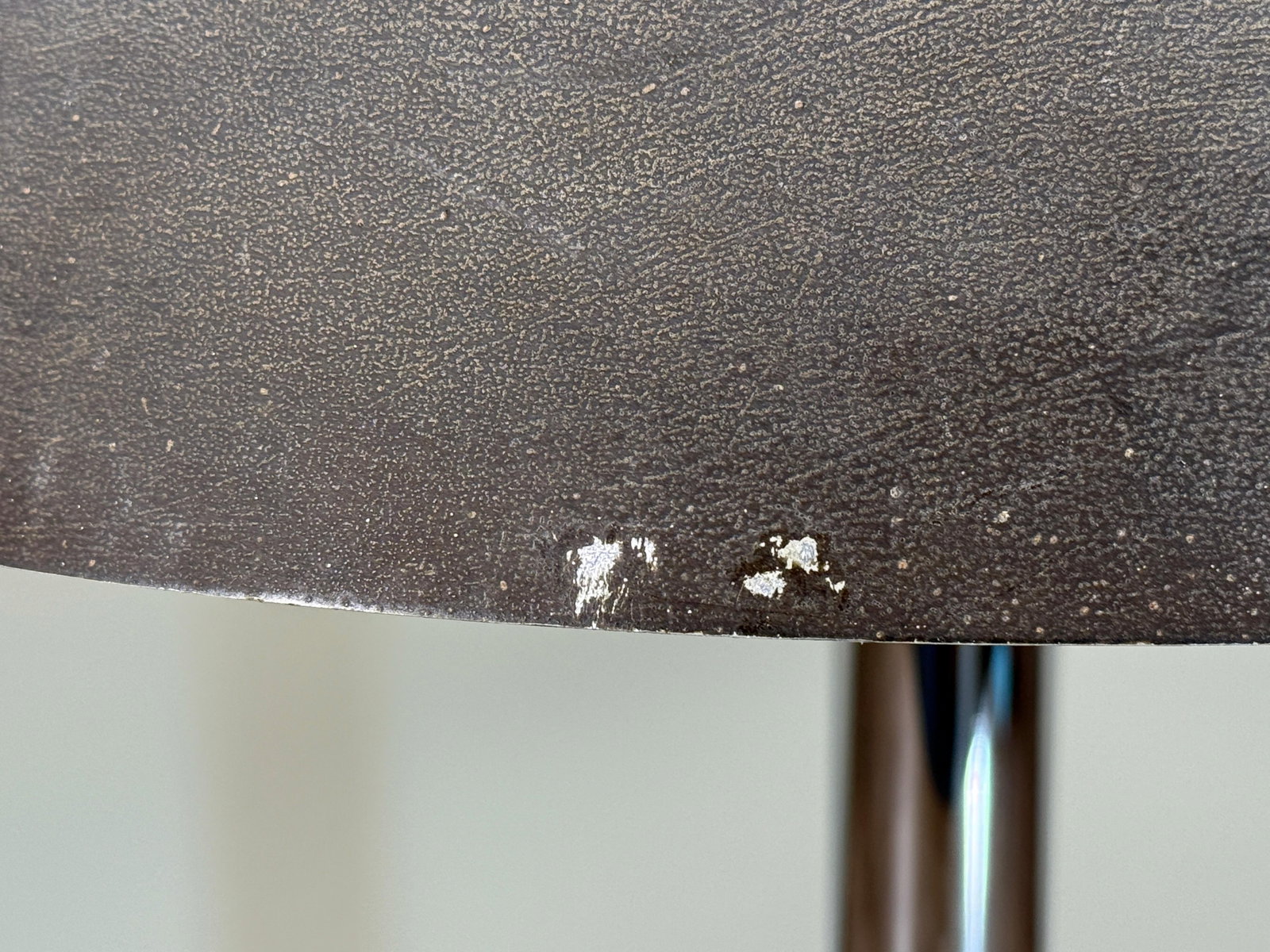 Vintage Mid Century Modern Egon Hillebrand Chrome Table Lamp With Sculptural Gray Shade, c.1970's - 11