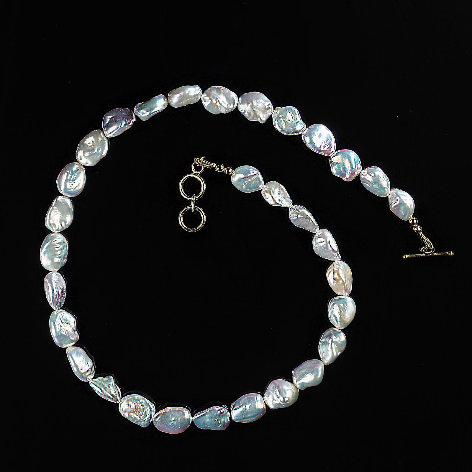 Ajd 19 Inch Iridescent White Chinese Freshwater Pearl Necklace - 5