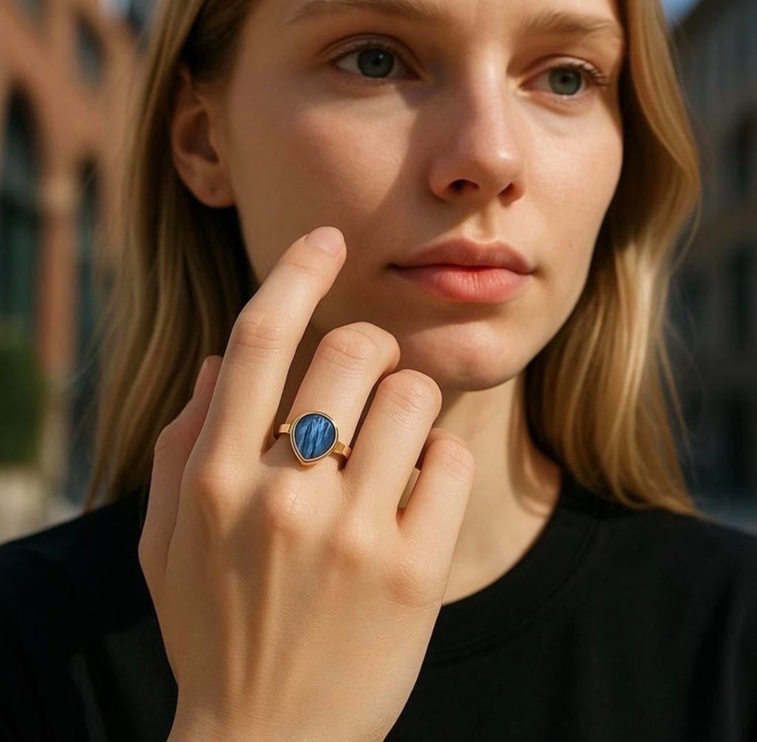 Gia Certified 18k Gold Bezel Solitaire Ring 4.70-carat Burma Sapphire No Heat, Size 6 - 2
