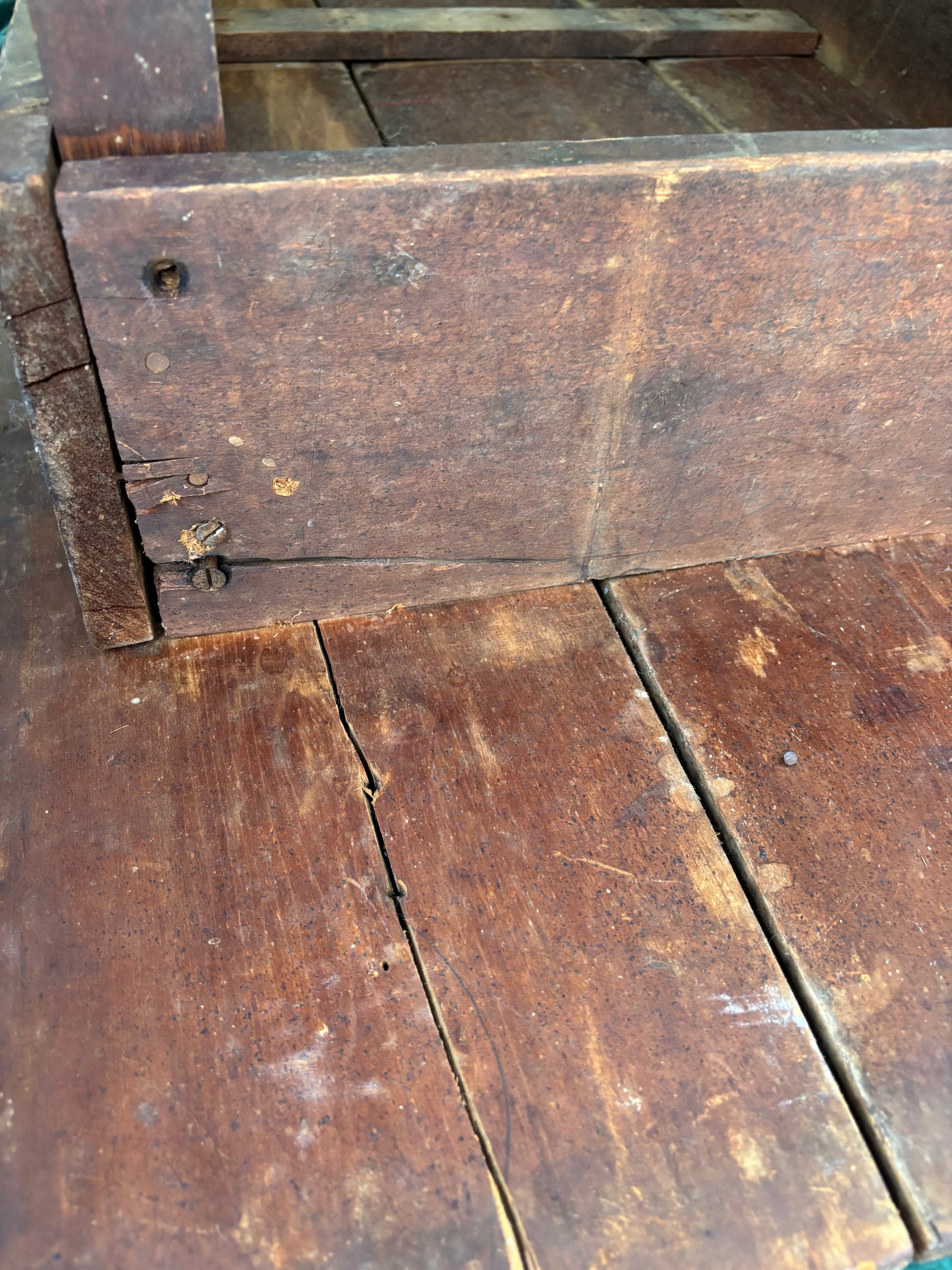 Late 19th Century French Country Large Plank Pine Farmhouse Table - 17