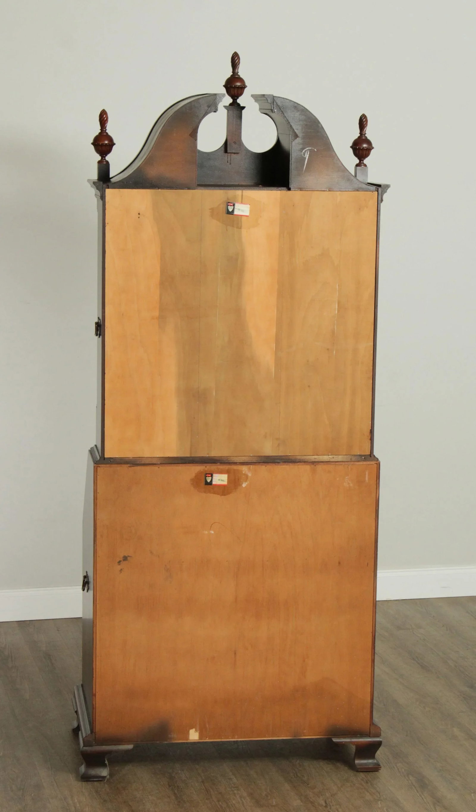 Maddox Chippendale Style Vintage Mahogany Block Front Secretary Desk - 4