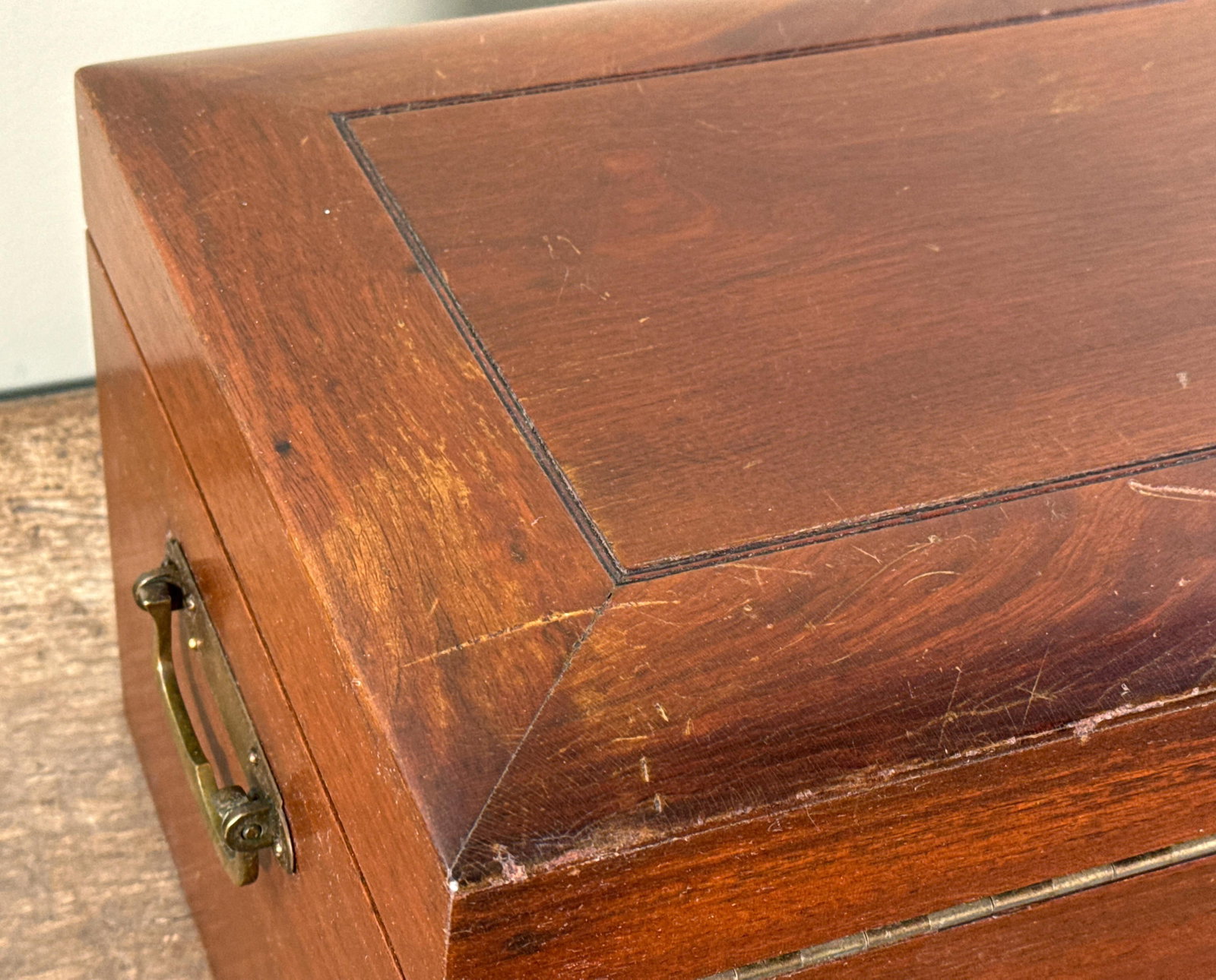 Antique c.1920's Benson & Hedges Wooden Cigar Humidor Box - 14