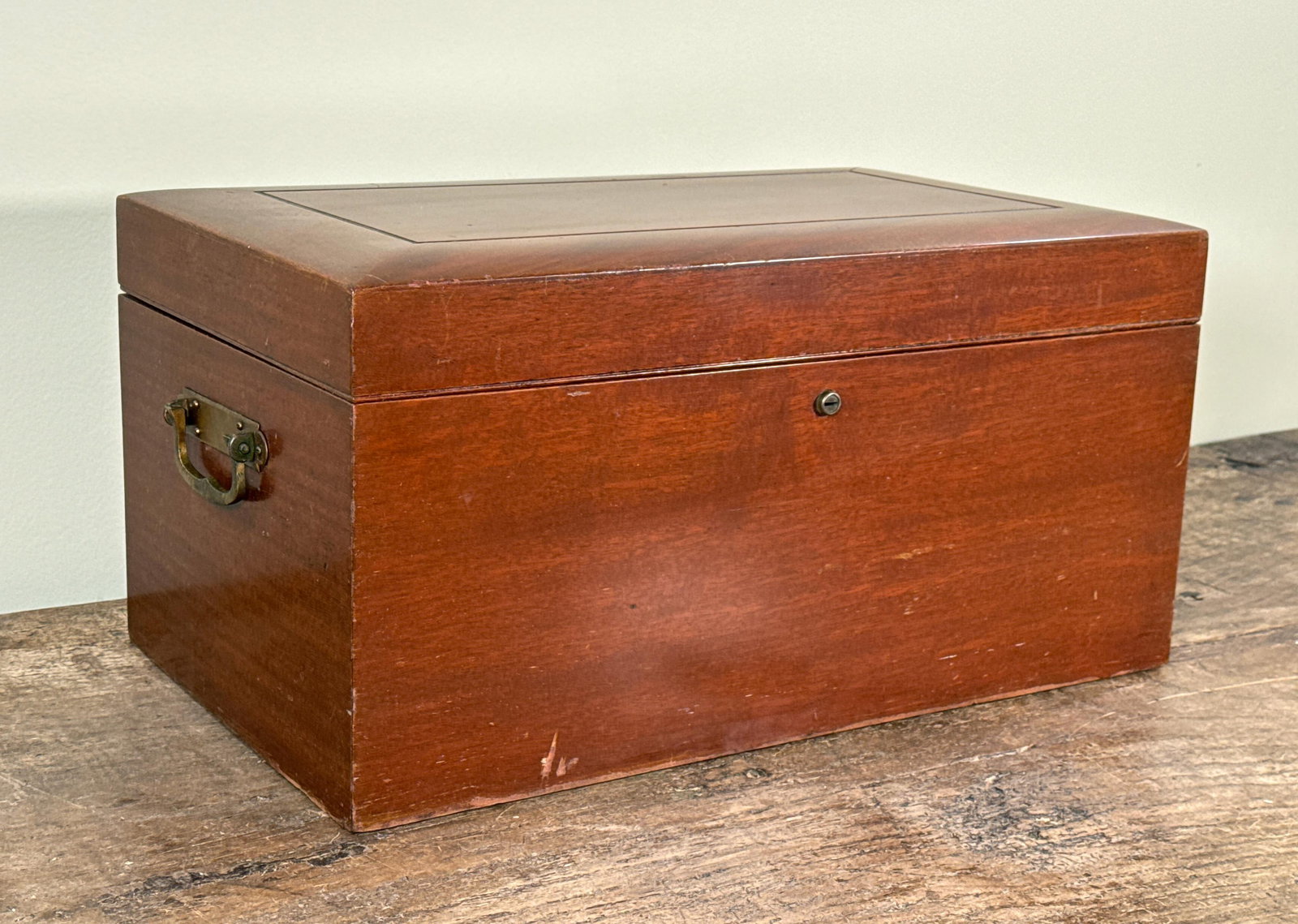Antique c.1920's Benson & Hedges Wooden Cigar Humidor Box - 2