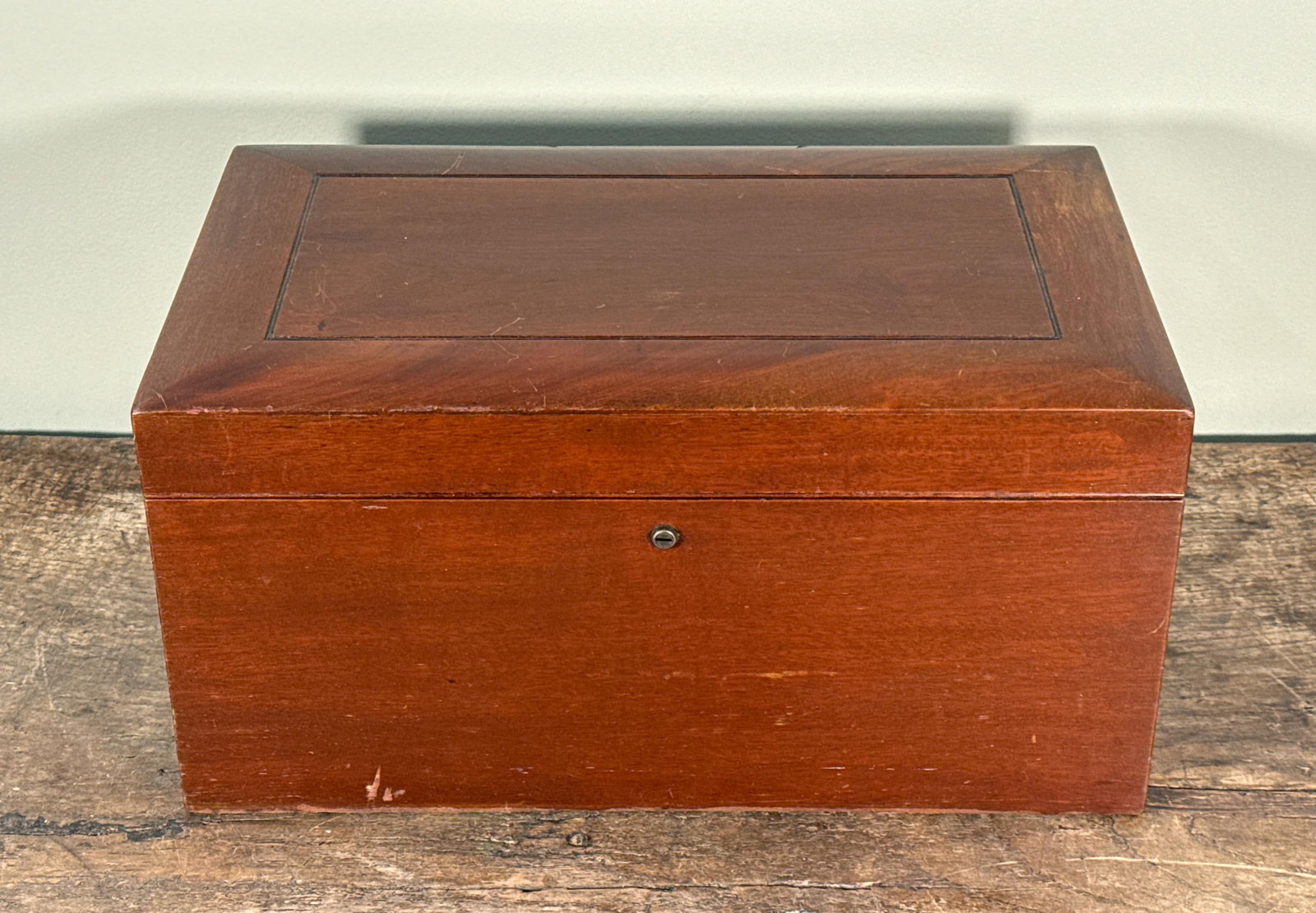 Antique c.1920's Benson & Hedges Wooden Cigar Humidor Box - 4
